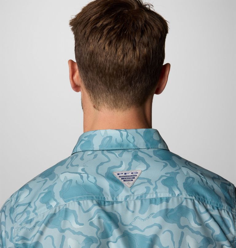 men pfg uncharted printed short sleeve shirt