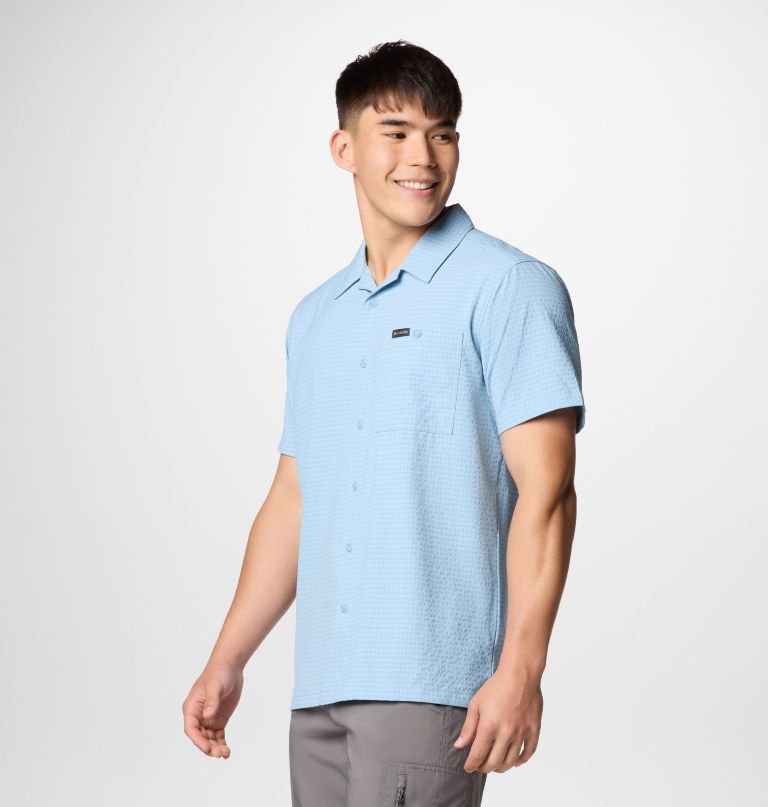 men utilizer short sleeve camp shirt