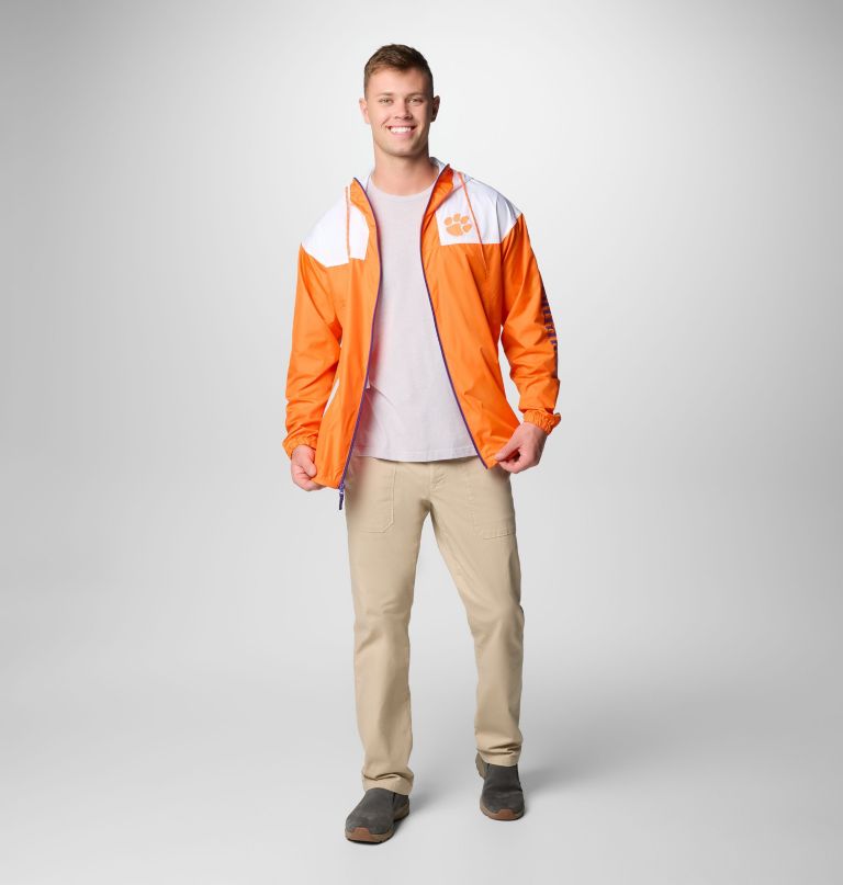 men collegiate flash challenger ii windbreaker - clemson