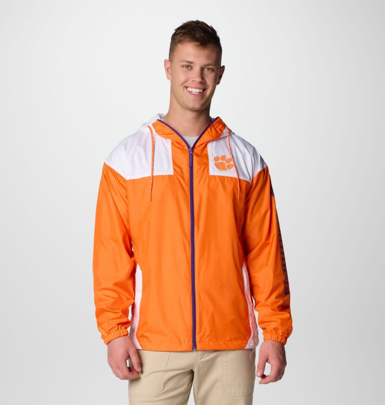 men collegiate flash challenger ii windbreaker - clemson