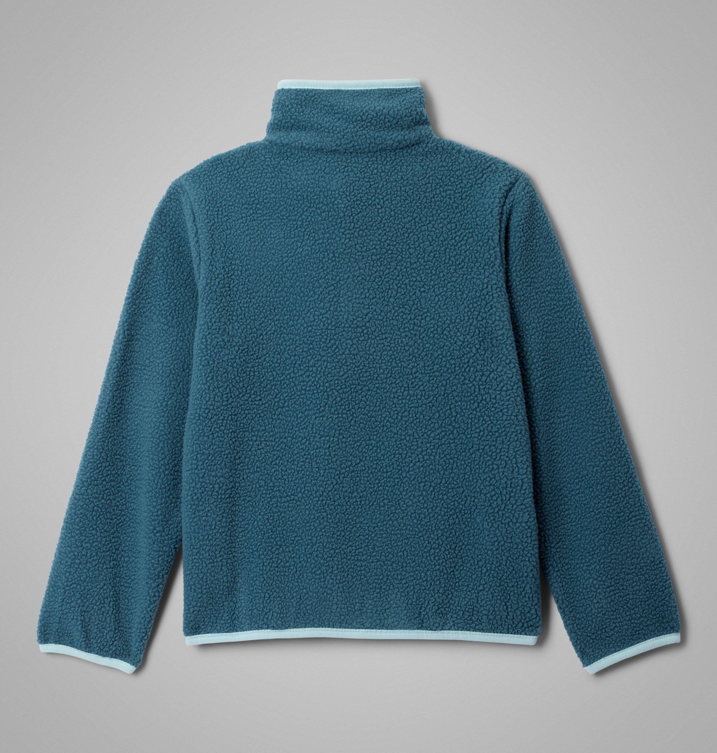 helvetia ii fleece trui met halve drukknoopsluiting voor kinderen