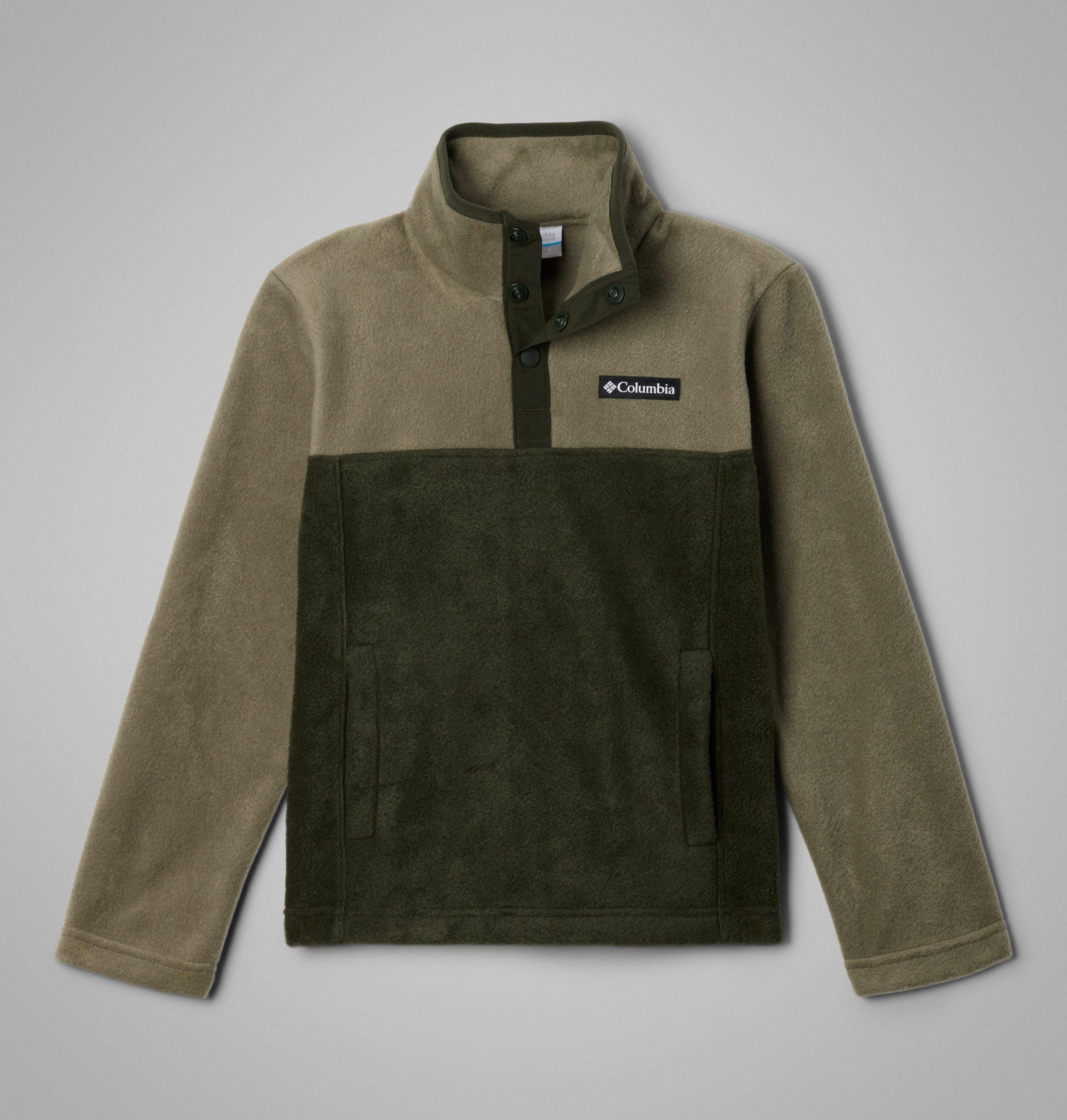 kinderpullover van steens mtn ii fleece met kwartdrukknoop