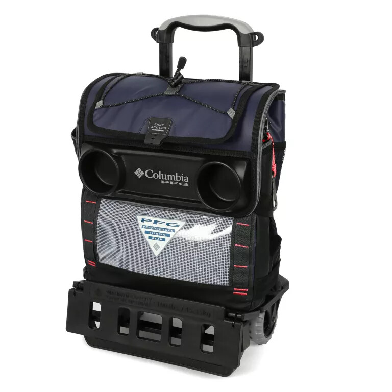 columbia pfg big katuna rolling cooler - 60-can capacity