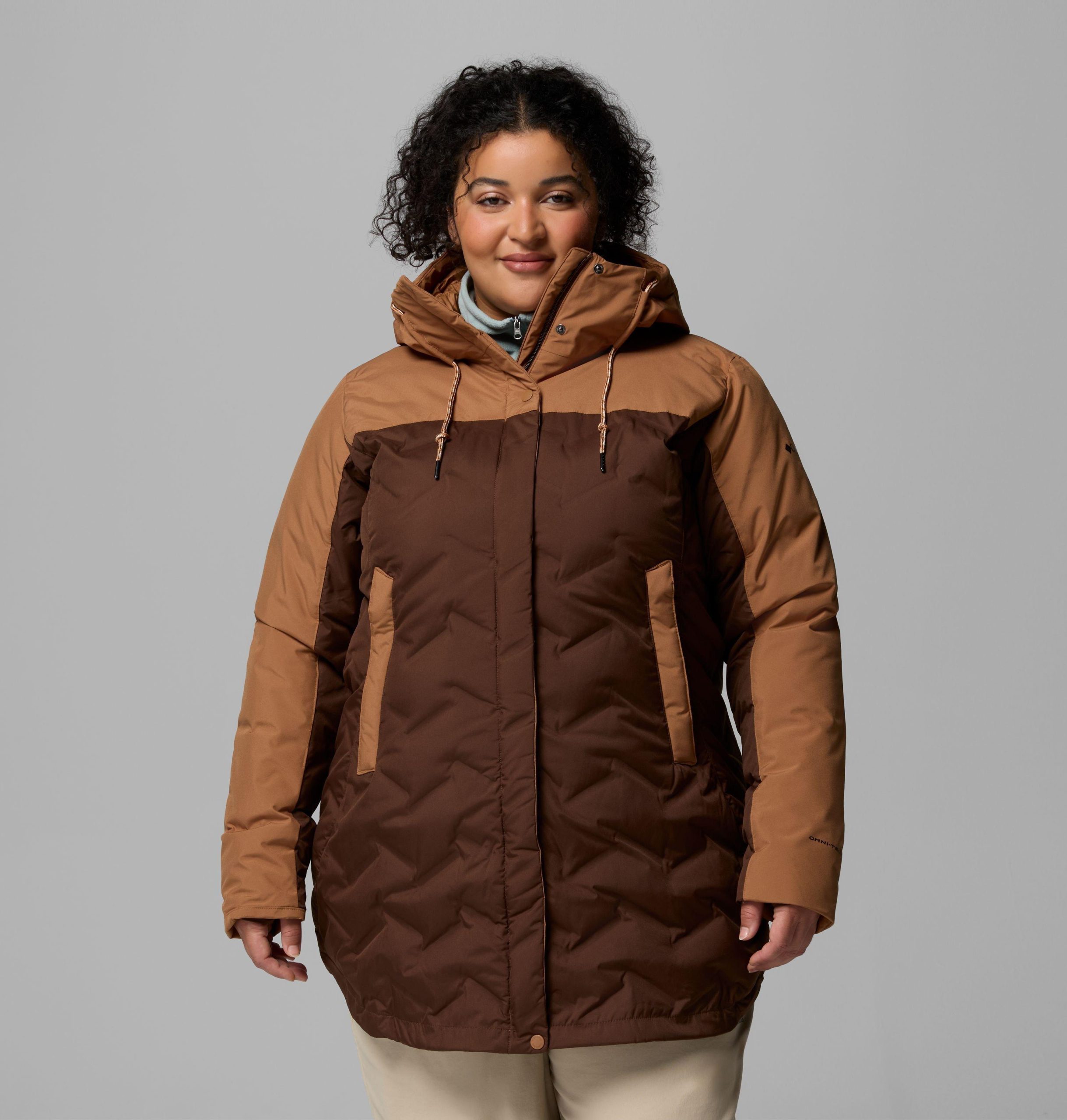 dames mountain croo iii mid down jacket - plus size