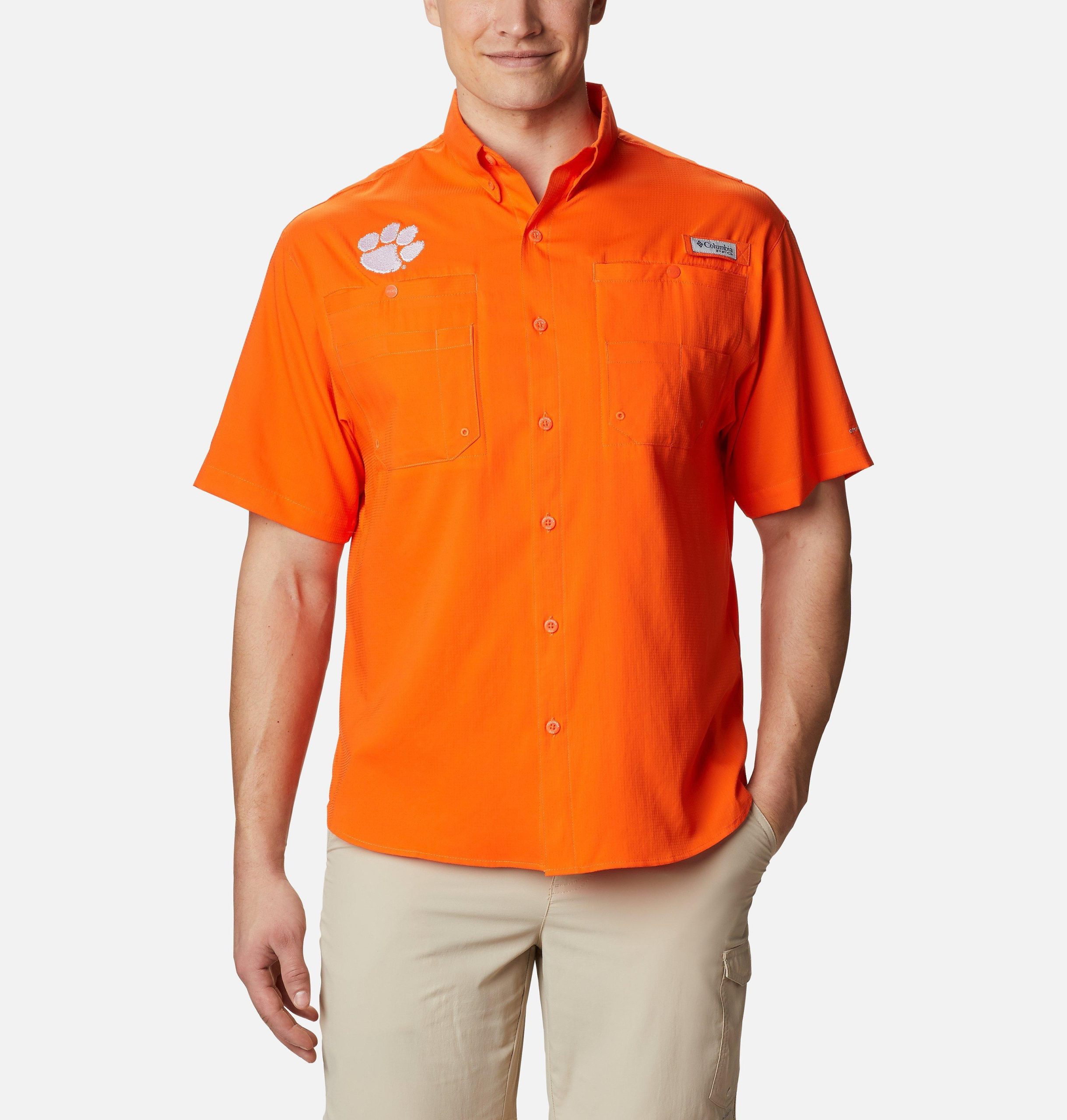 heren pfg tamiami shirt met korte mouwen - clemson
