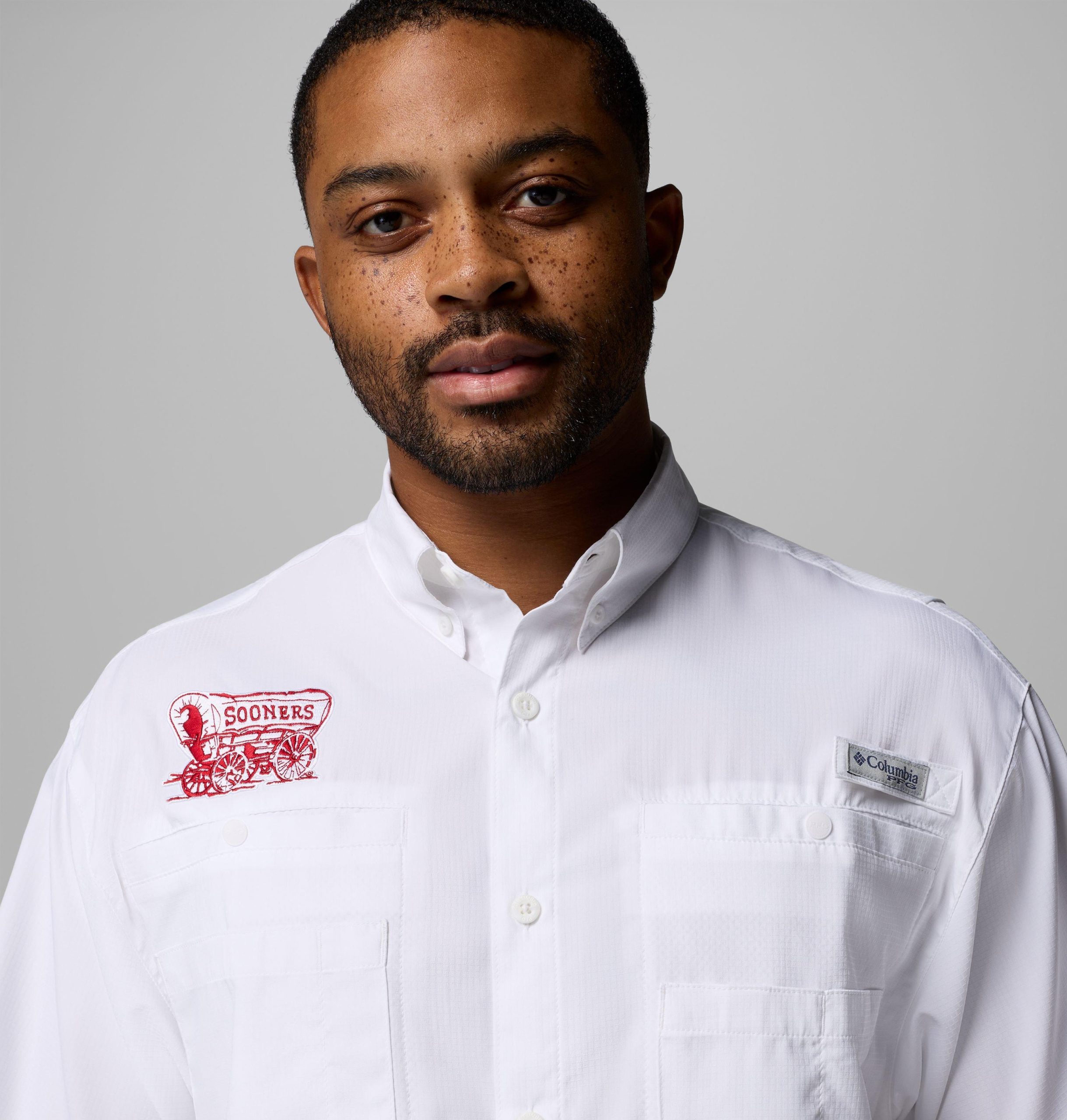 heren pfg tamiami shirt met korte mouwen - oklahoma