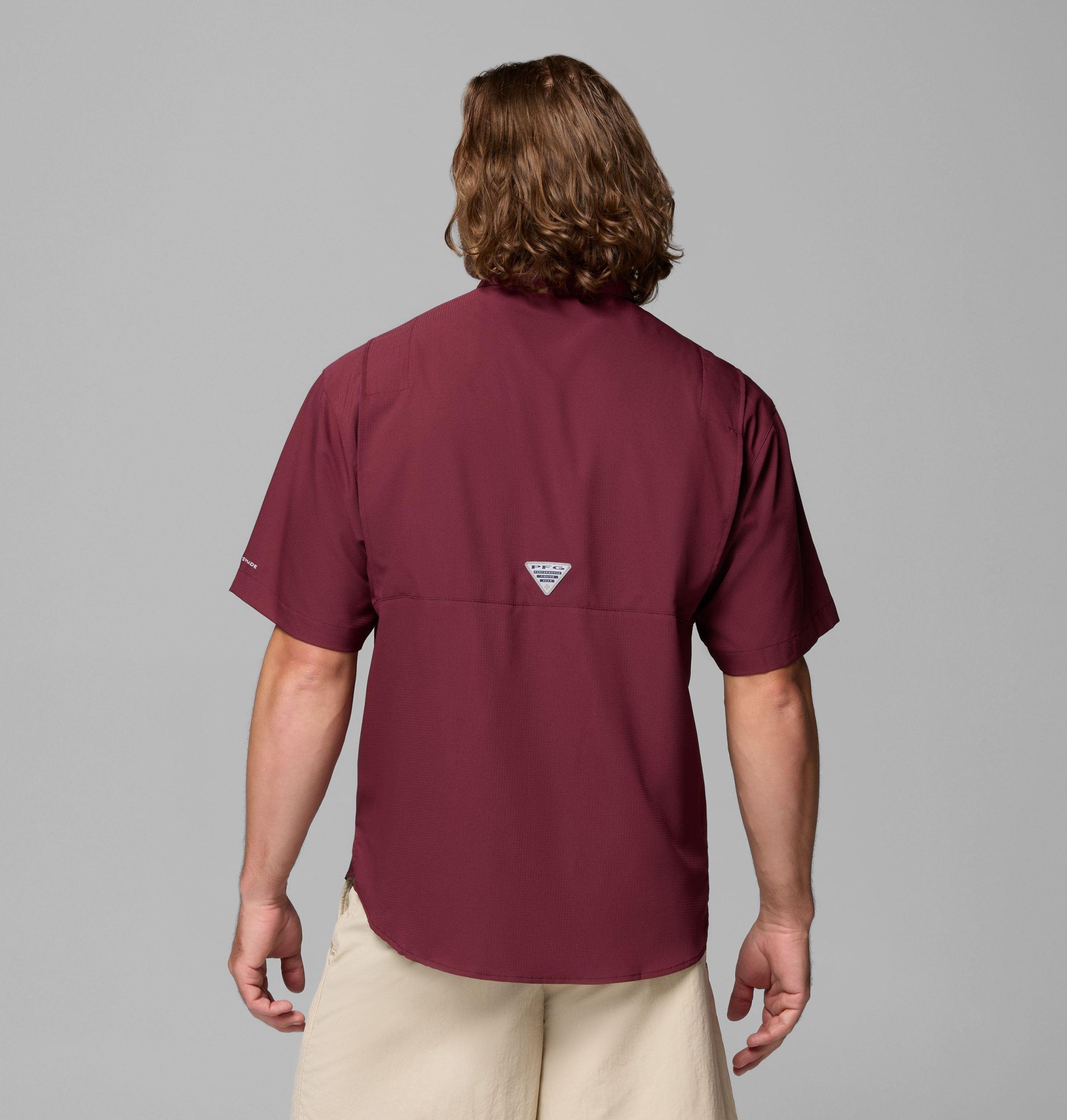 heren t-shirt met korte mouwen pfg tamiami - texas am