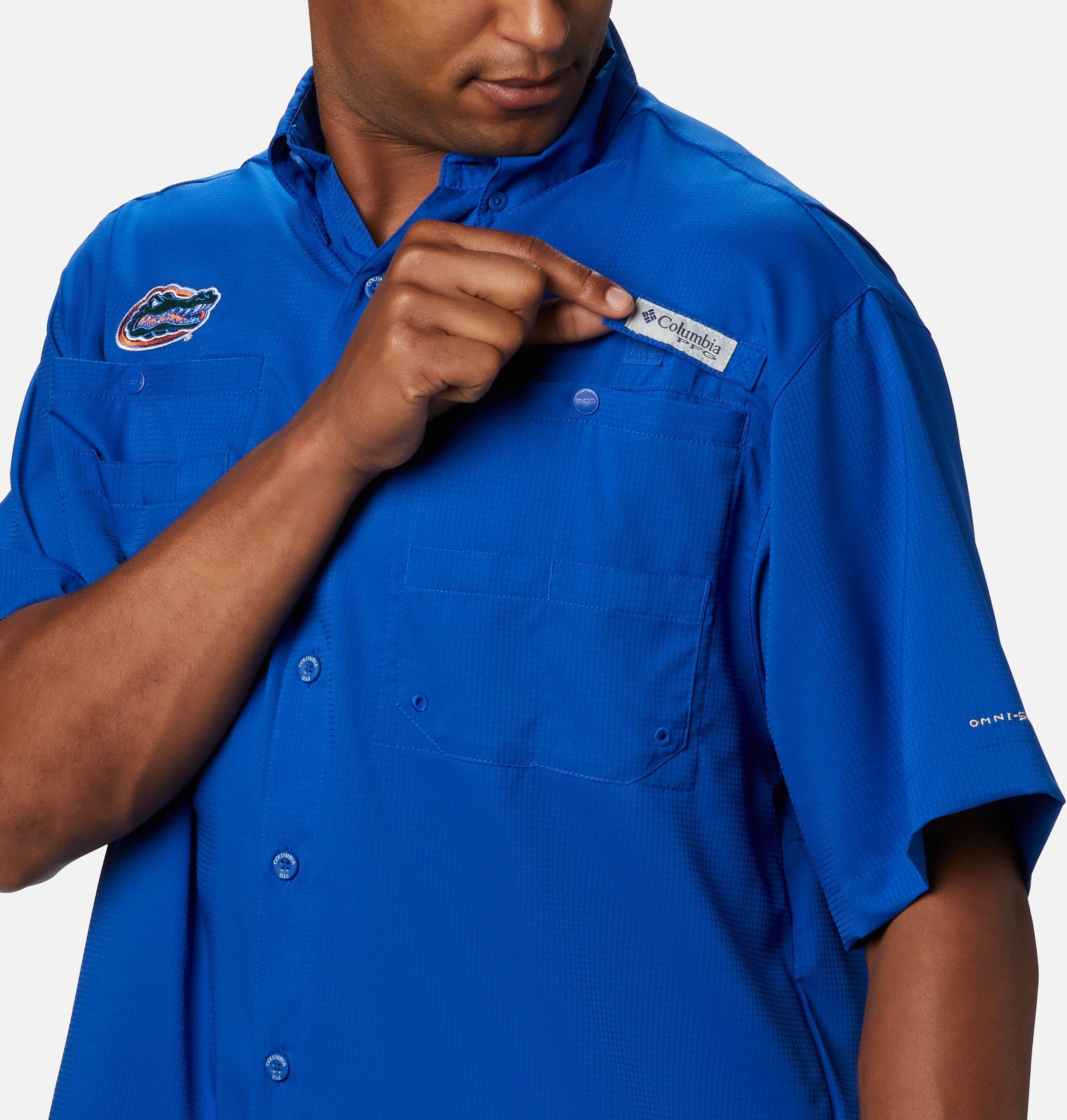 heren pfg tamiami shirt met korte mouwen - lang - florida