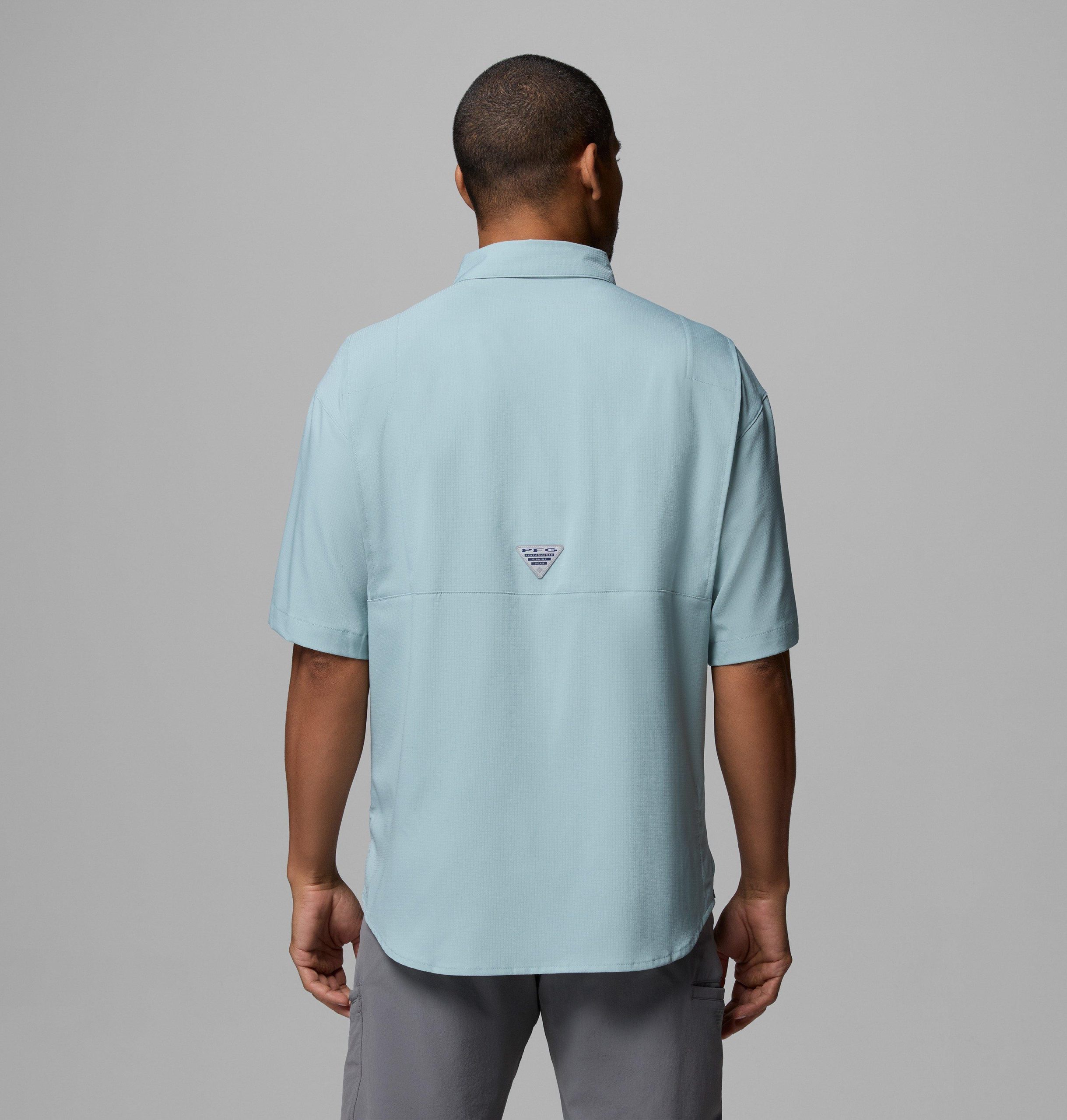 heren pfg tamiami shirt met korte mouwen - lang - louisiana