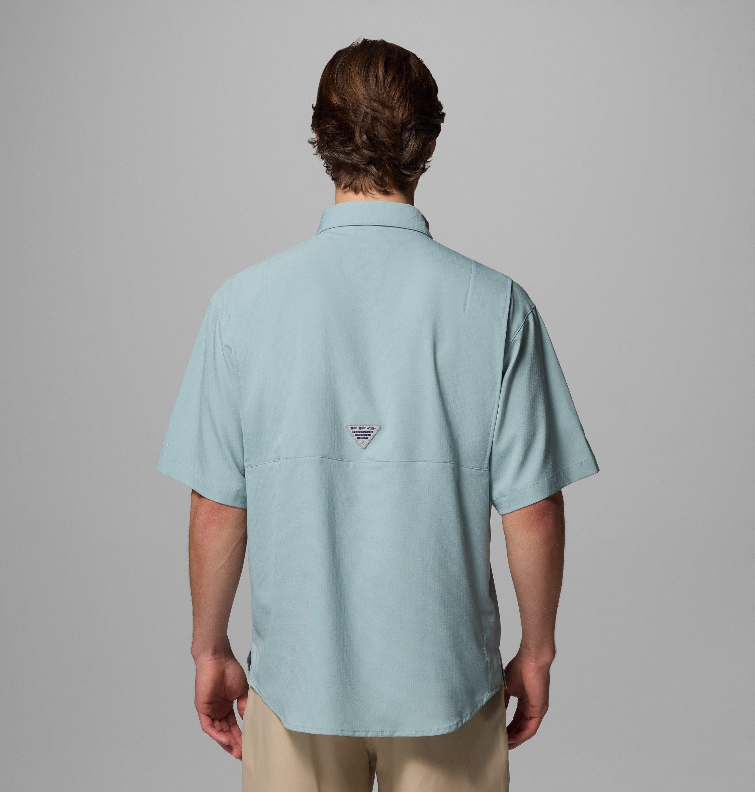 heren t-shirt met korte mouwen pfg tamiami - lang - texas am