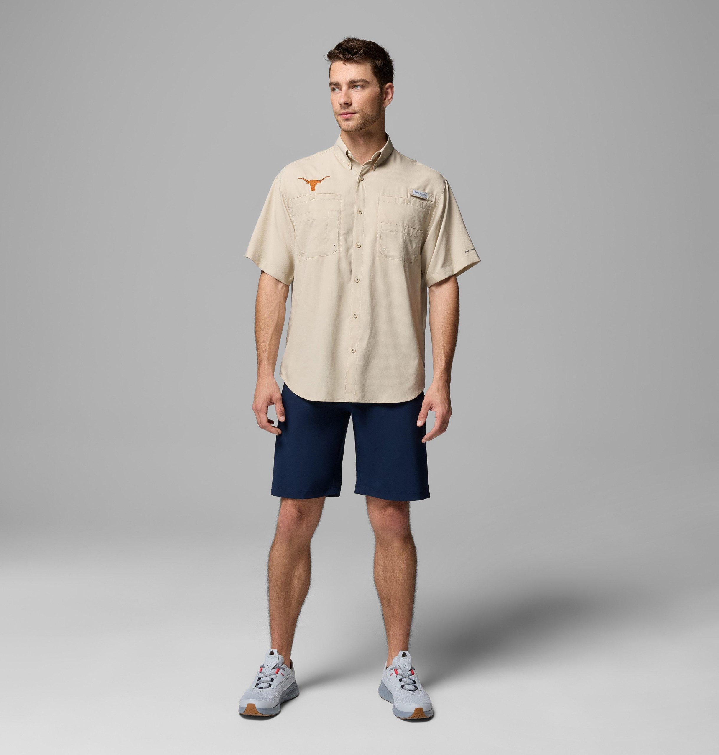 heren t-shirt met korte mouwen pfg tamiami - lang - texas
