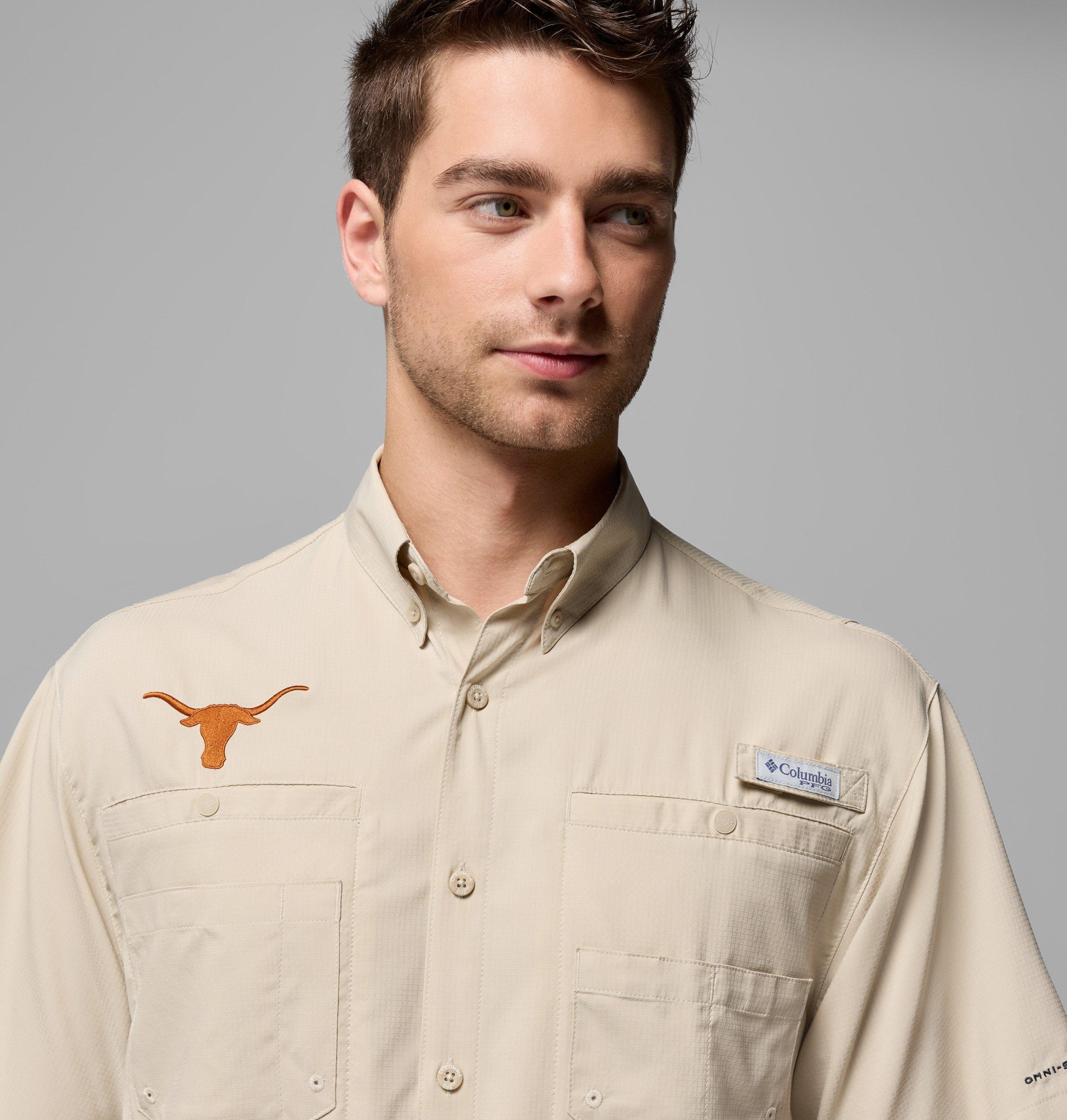 heren t-shirt met korte mouwen pfg tamiami - lang - texas