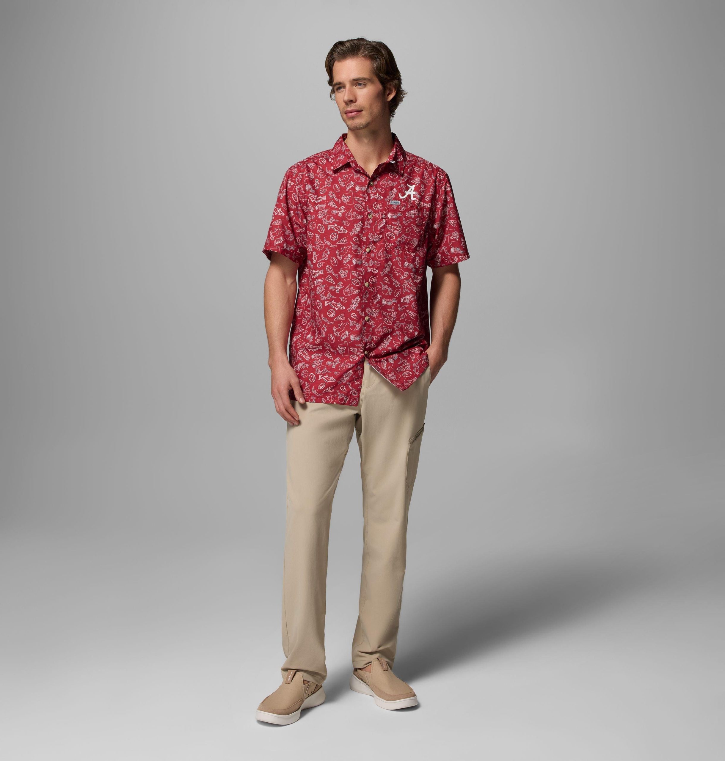heren pfg super slack tide shirt - alabama