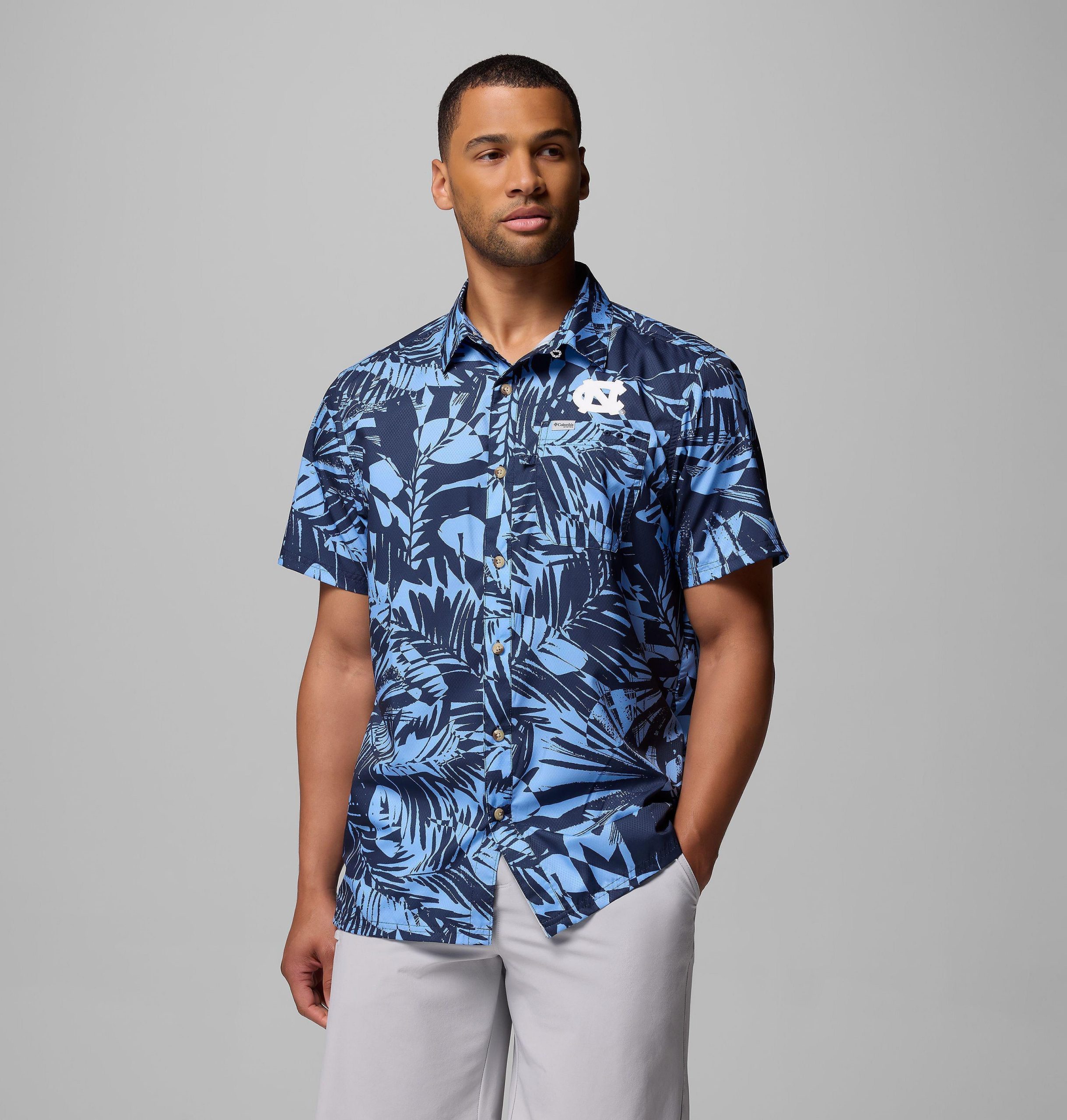 heren pfg super slack tide shirt - north carolina