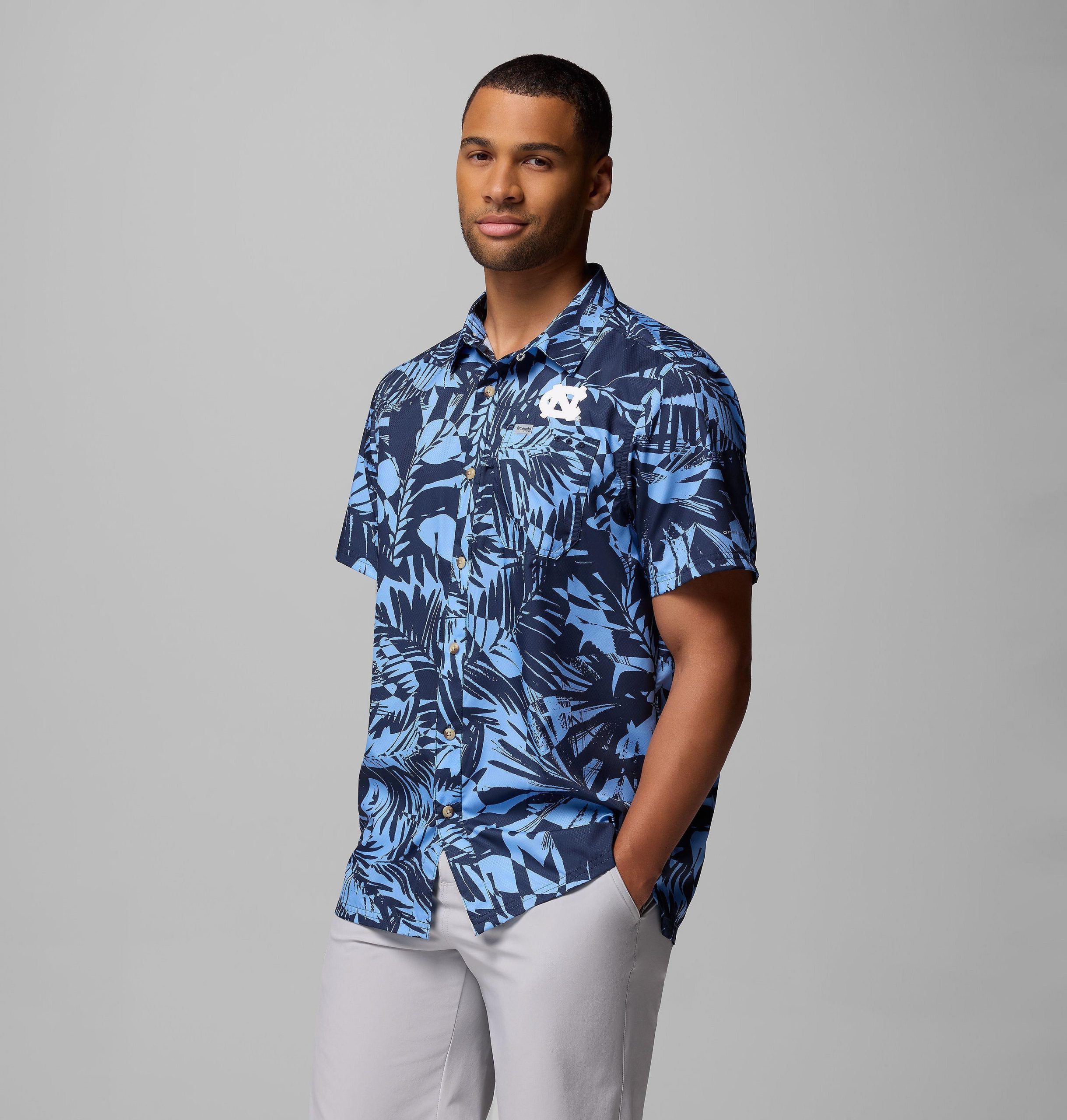 heren pfg super slack tide shirt - north carolina
