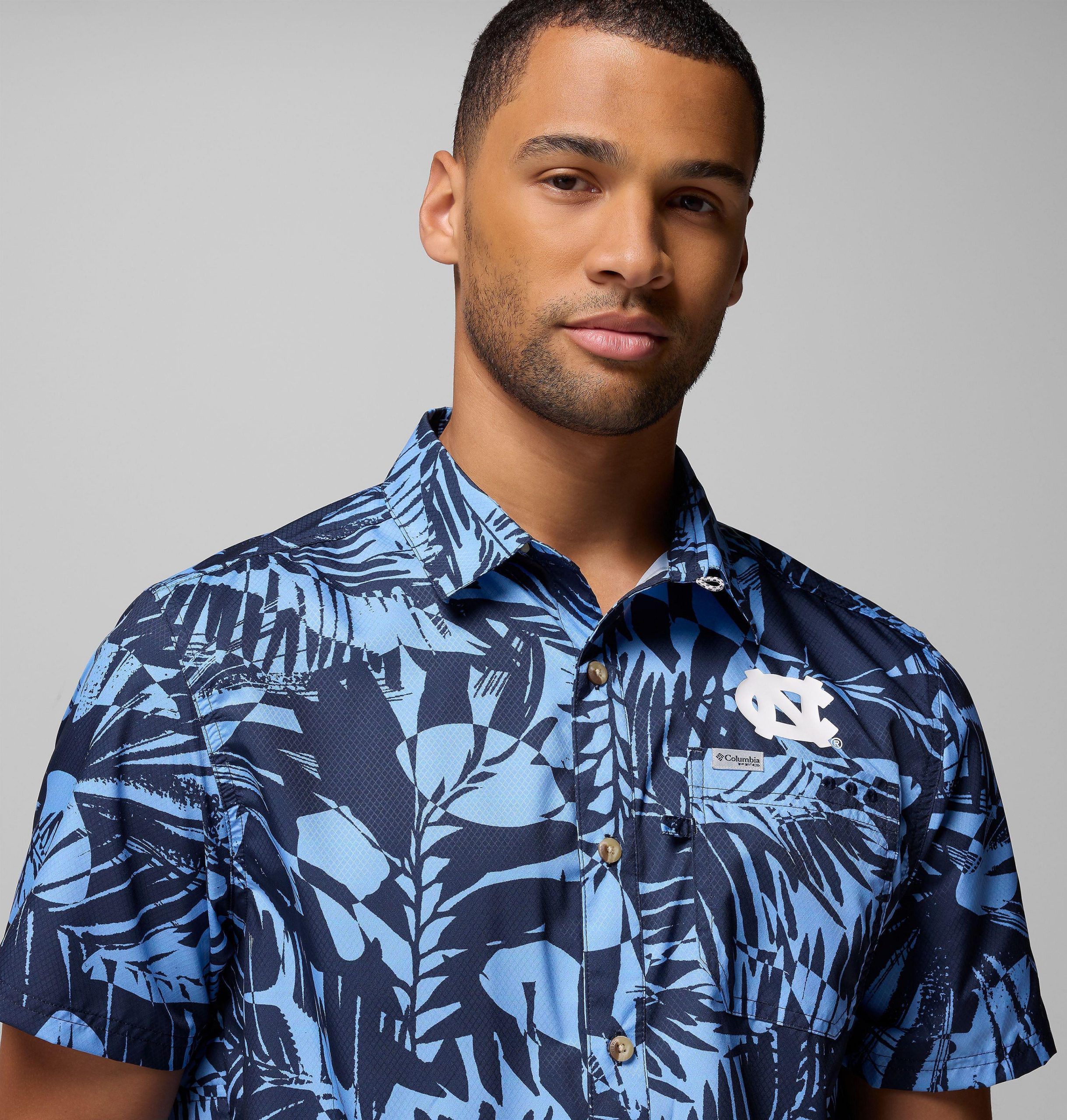 heren pfg super slack tide shirt - north carolina