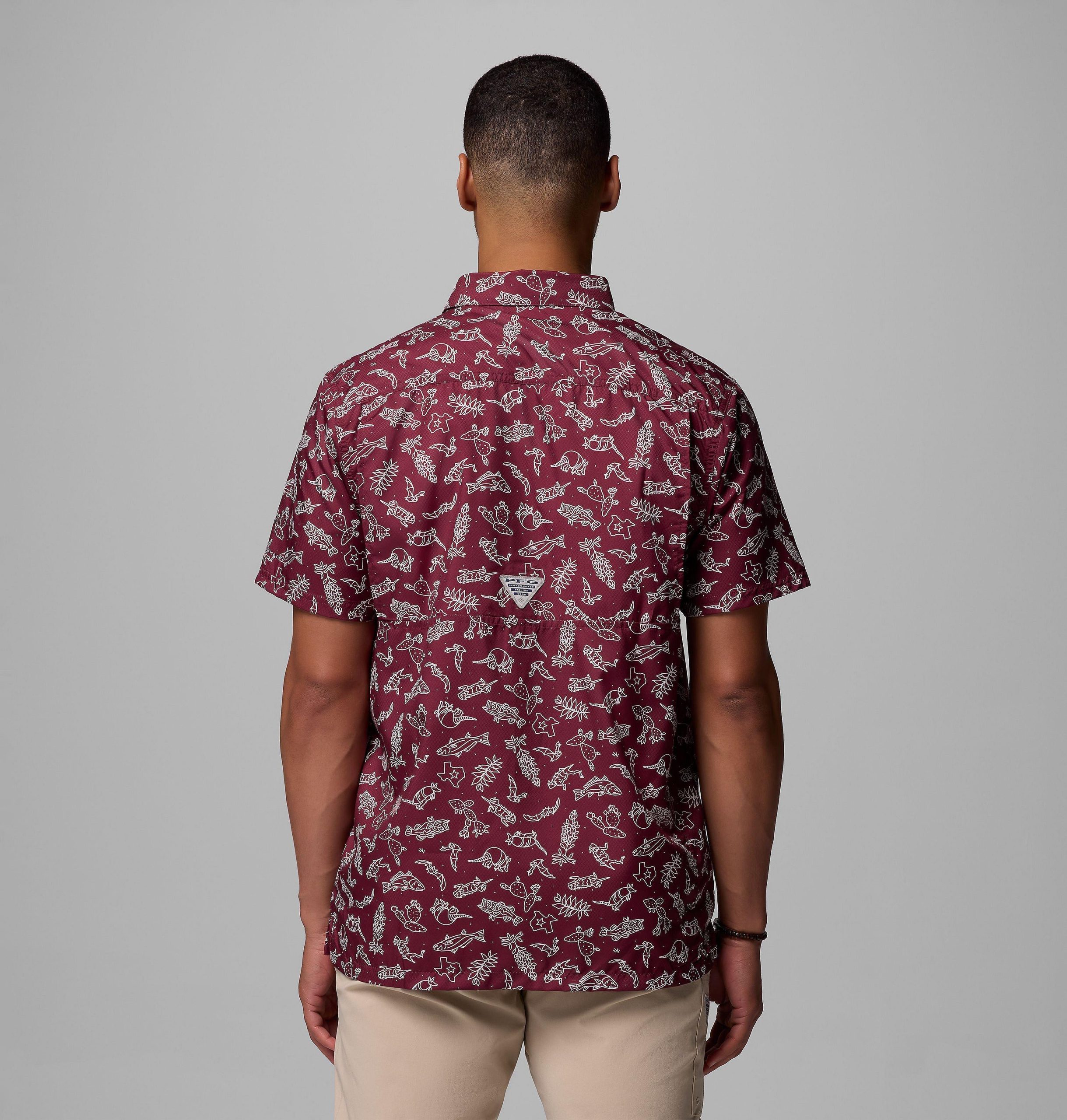 heren pfg super slack tide shirt - texas am
