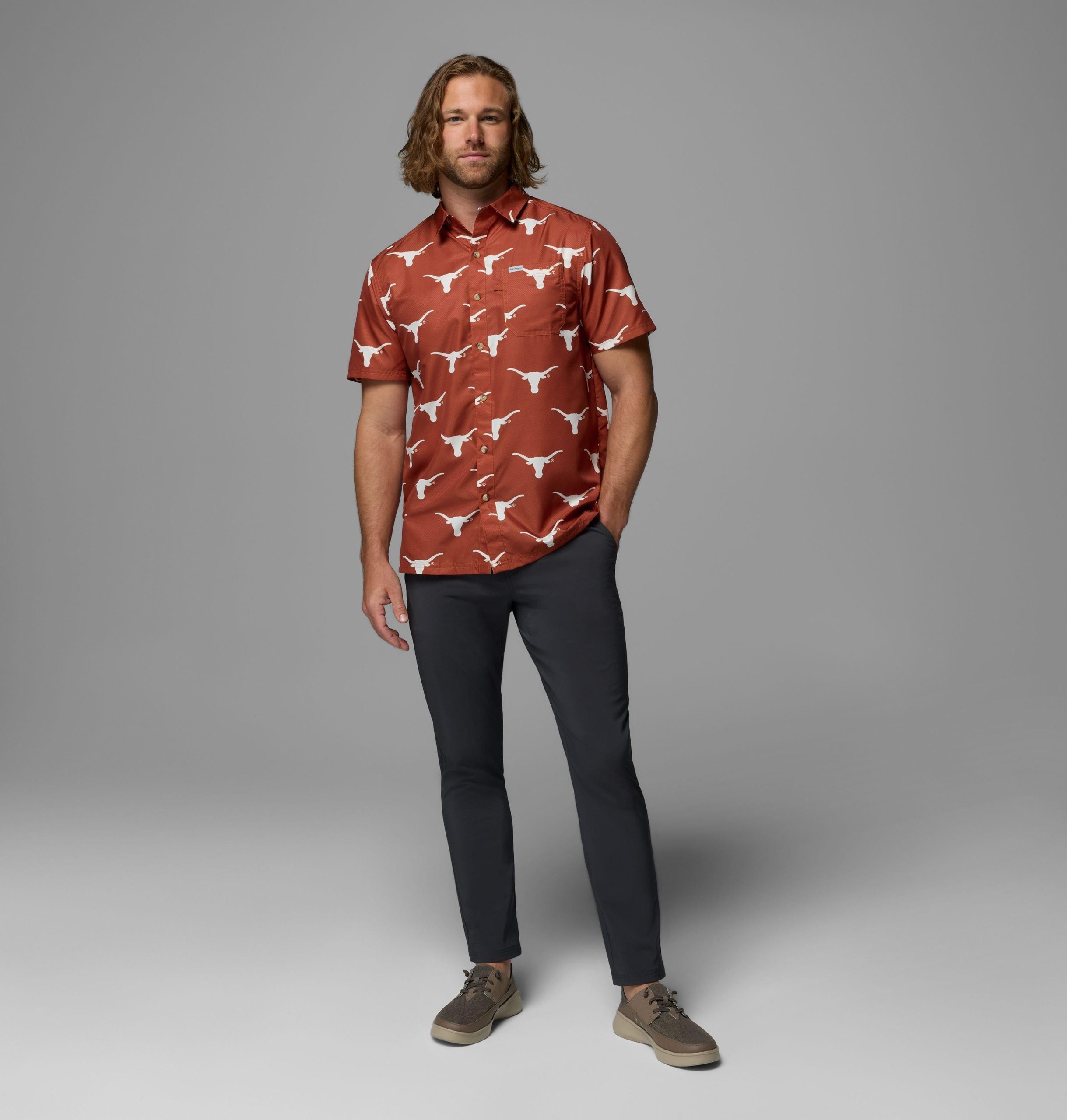heren pfg super slack tide shirt - texas