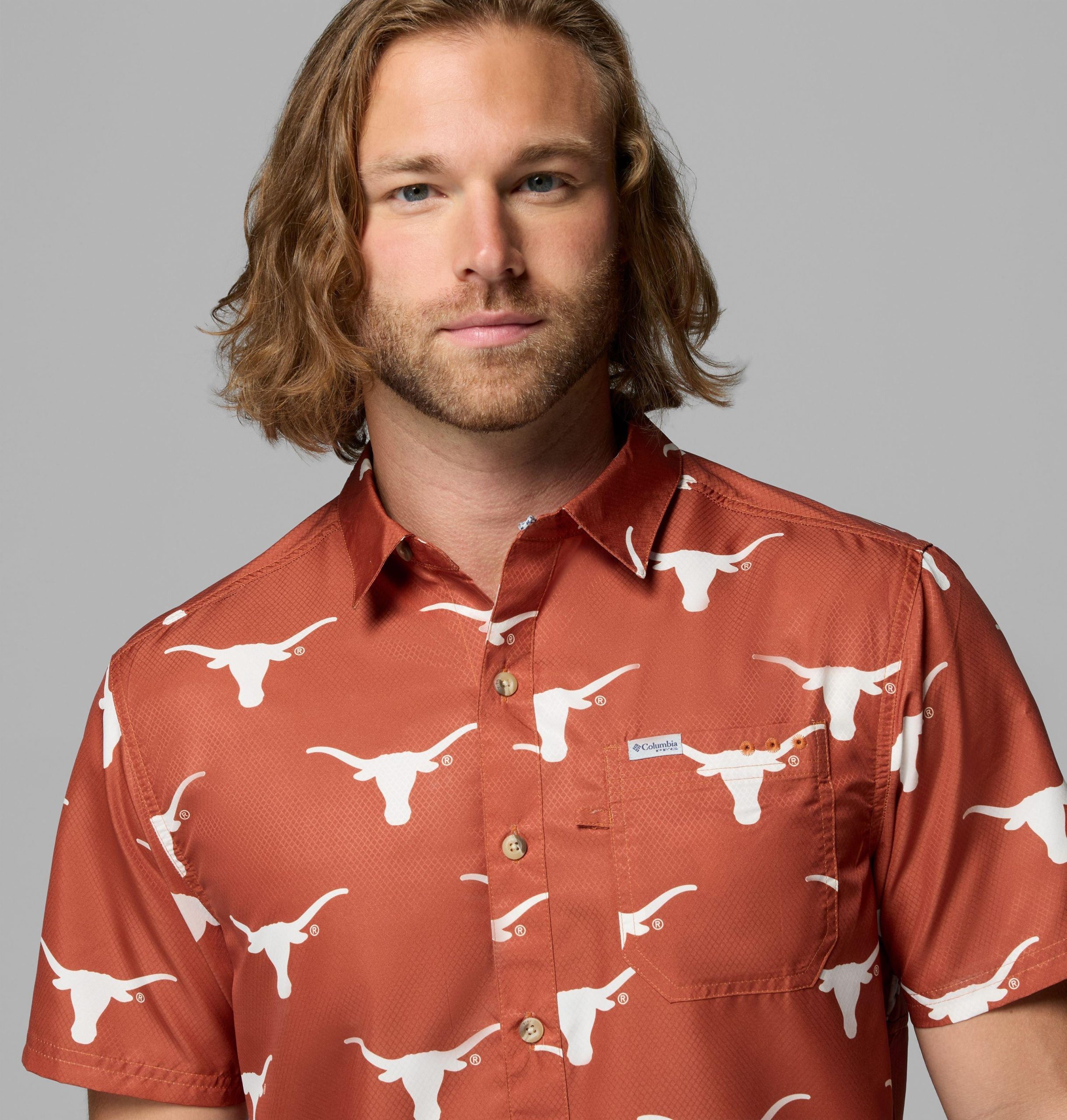 heren pfg super slack tide shirt - texas