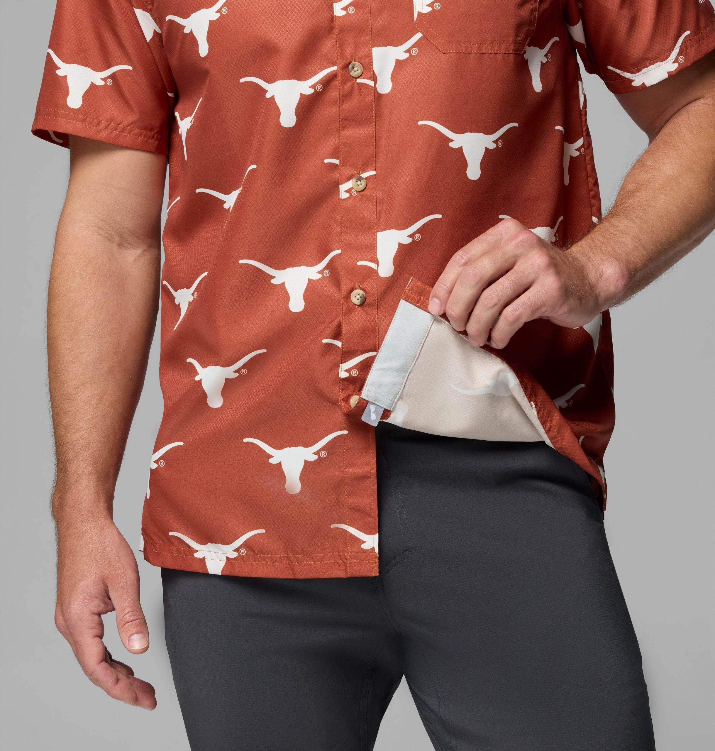 heren pfg super slack tide shirt - texas