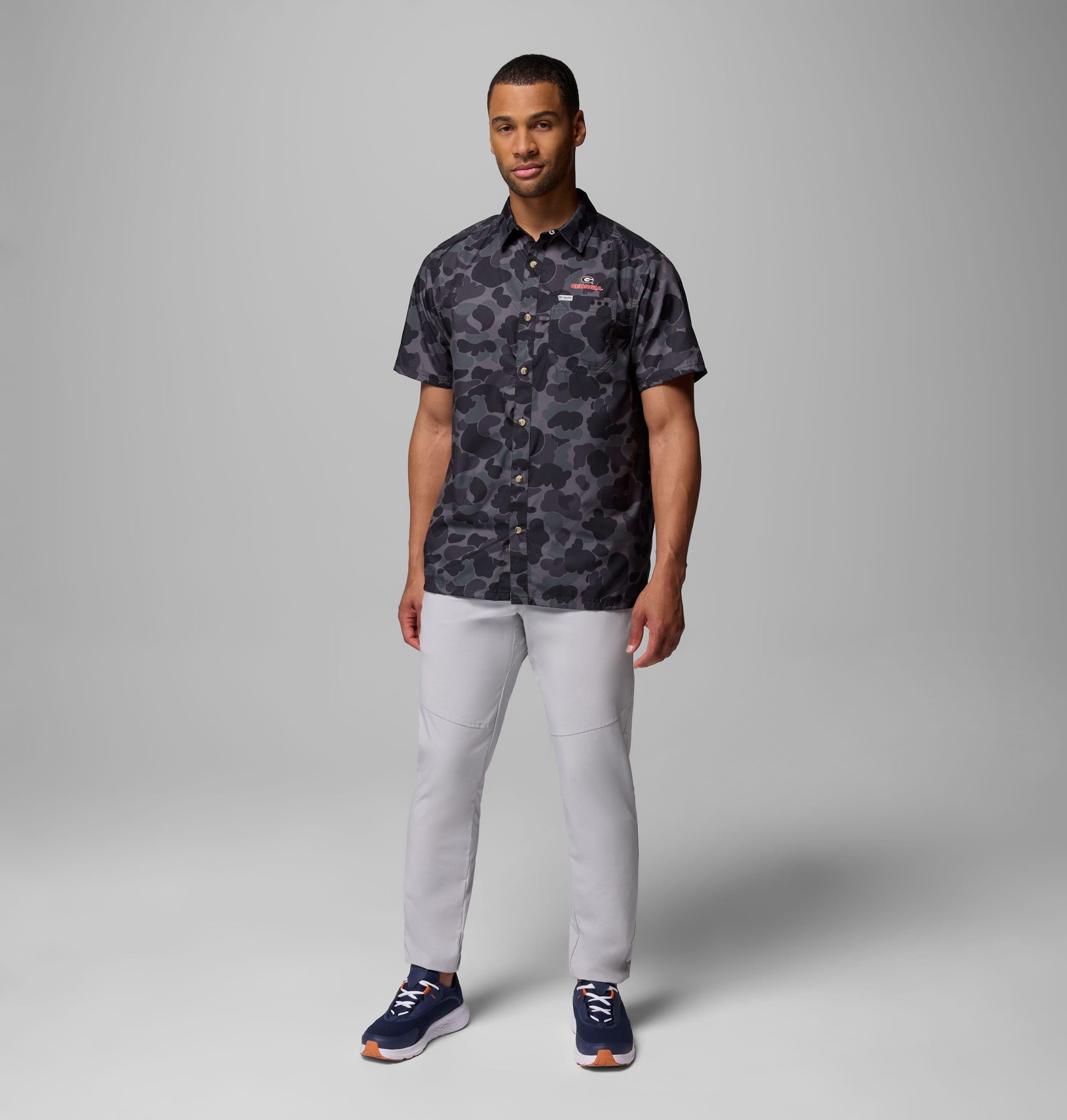 heren pfg super slack tide shirt - georgia