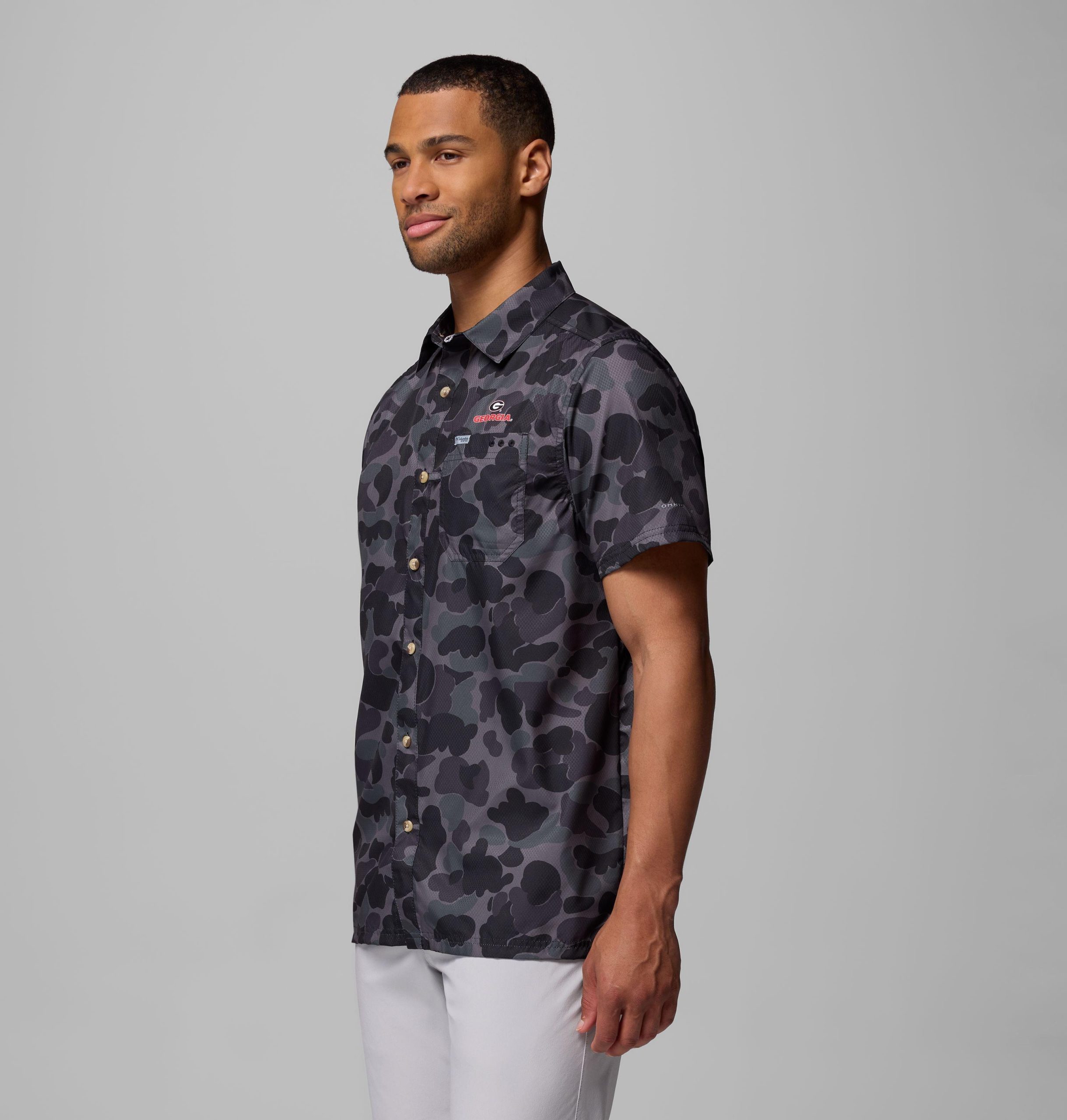 heren pfg super slack tide shirt - georgia