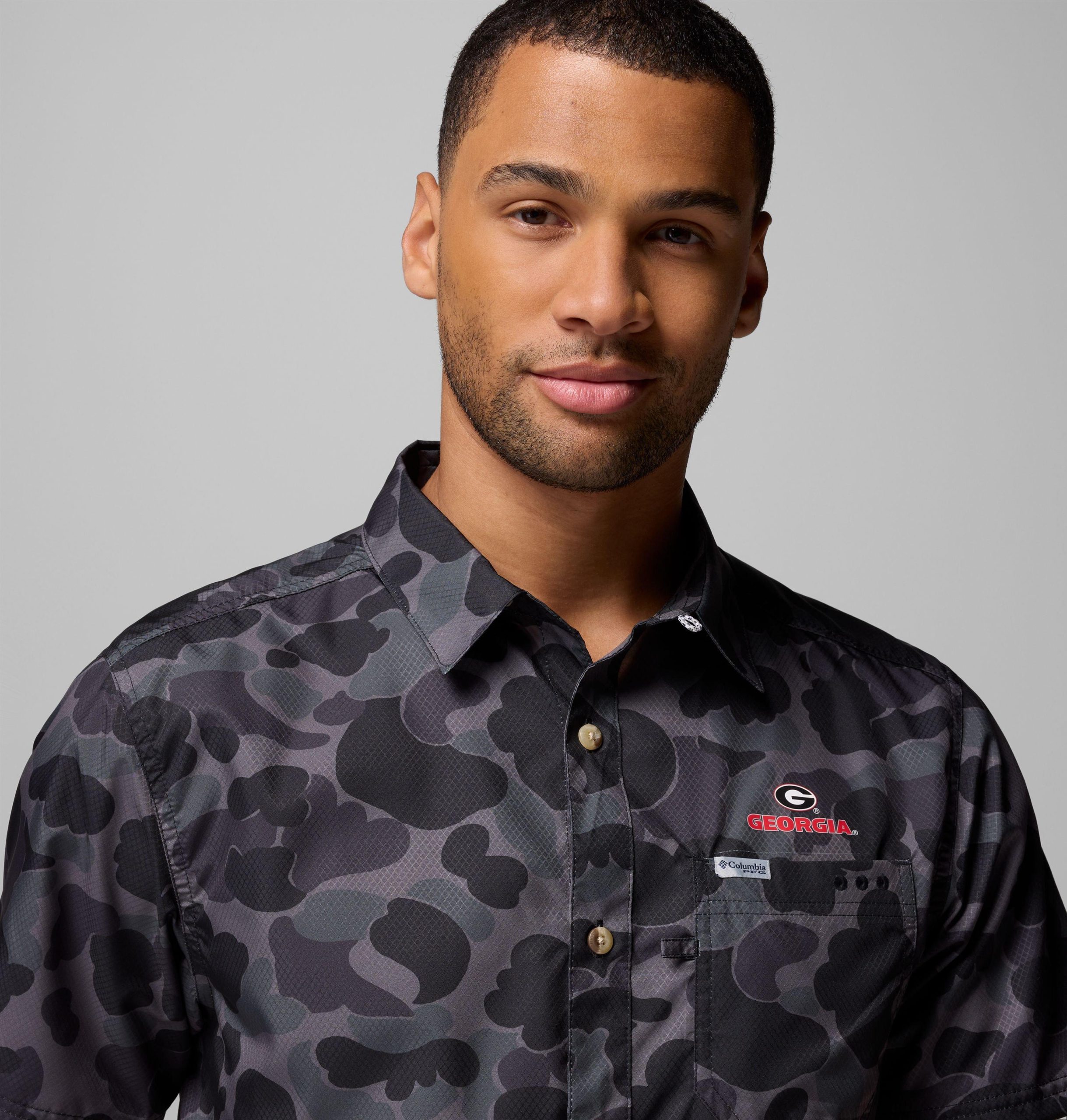 heren pfg super slack tide shirt - georgia