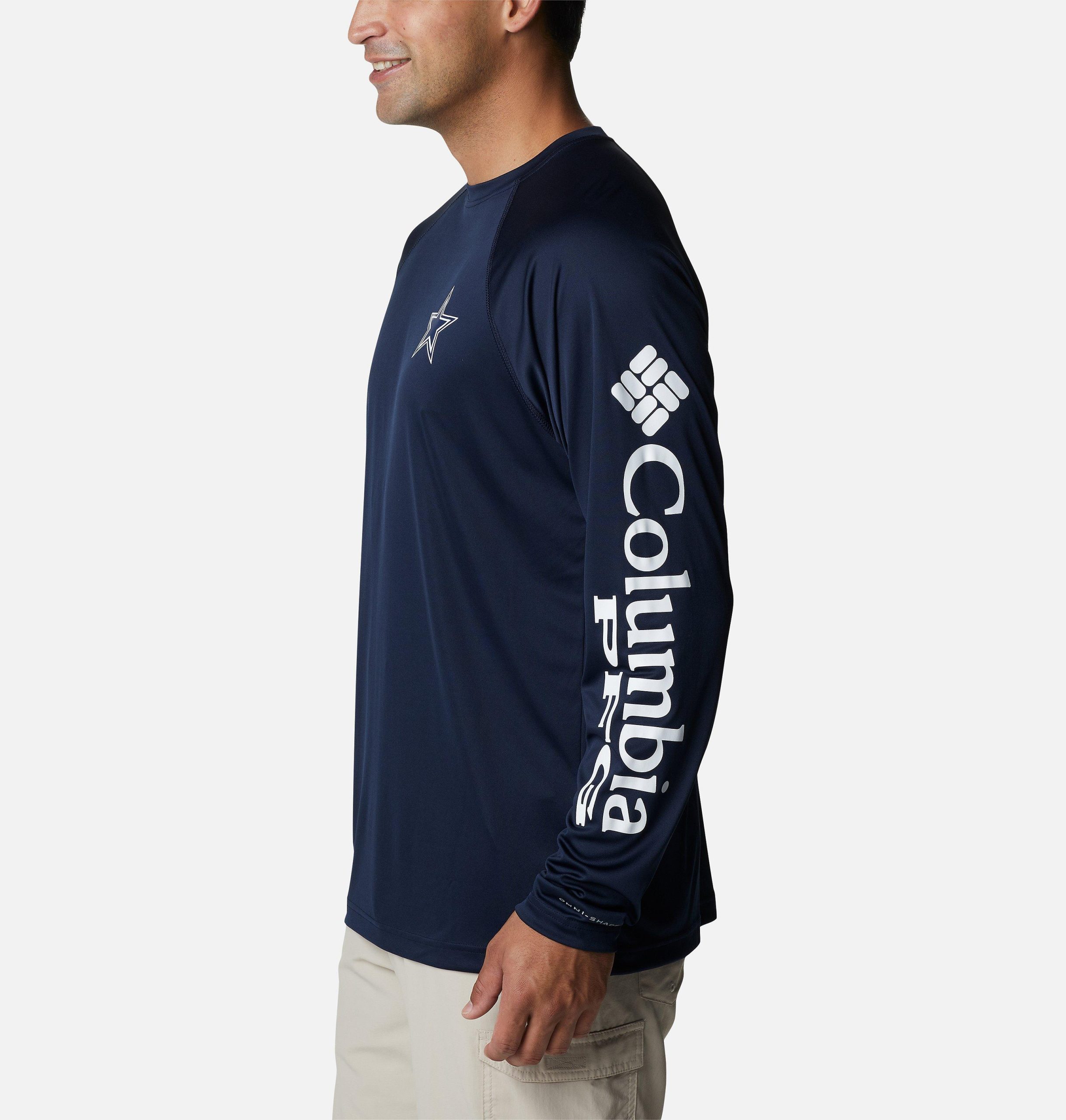 heren pfg terminal tackle shirt met lange mouwen - dallas cowboys