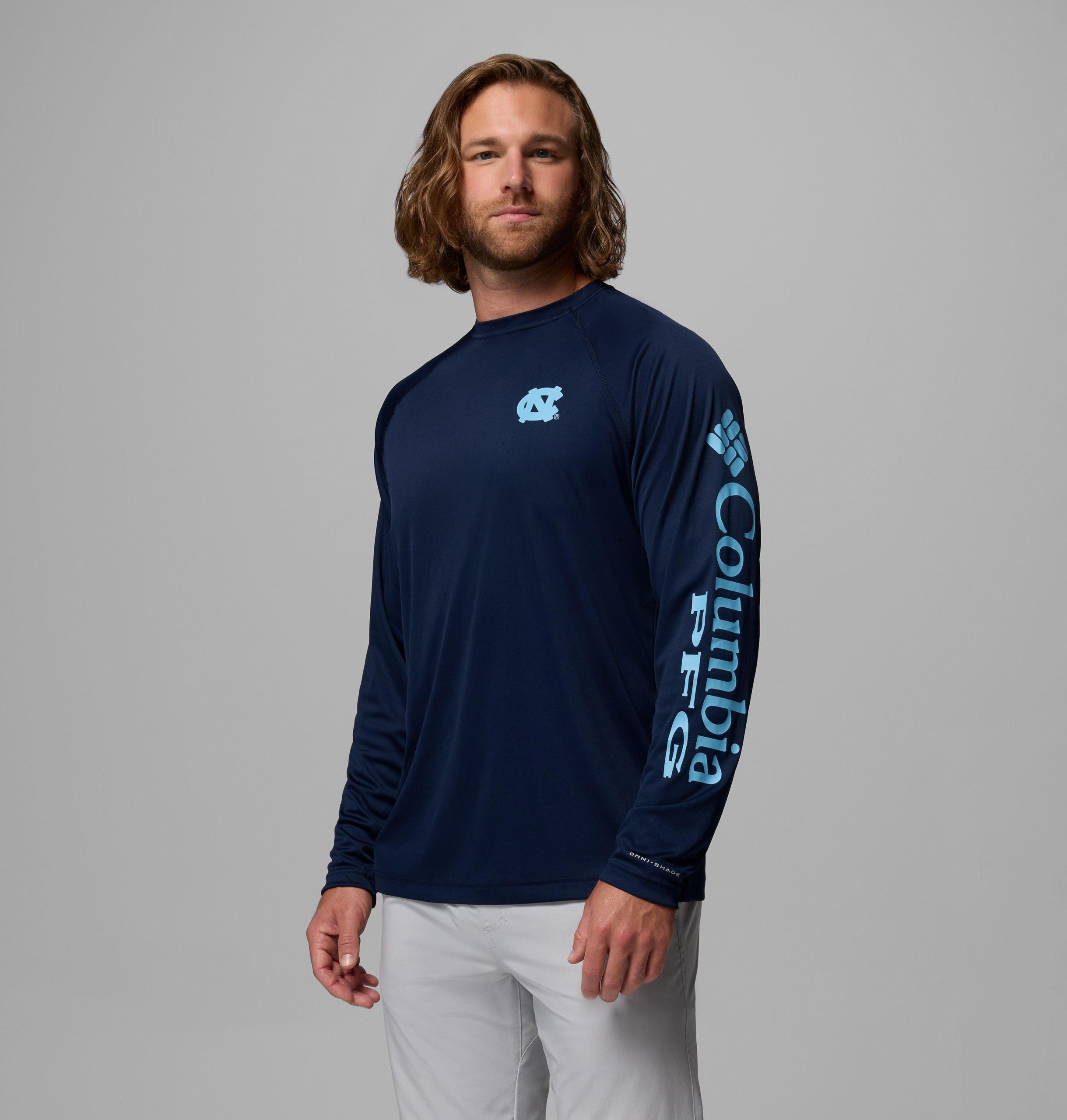 heren pfg terminal tackle shirt met lange mouwen - north carolina