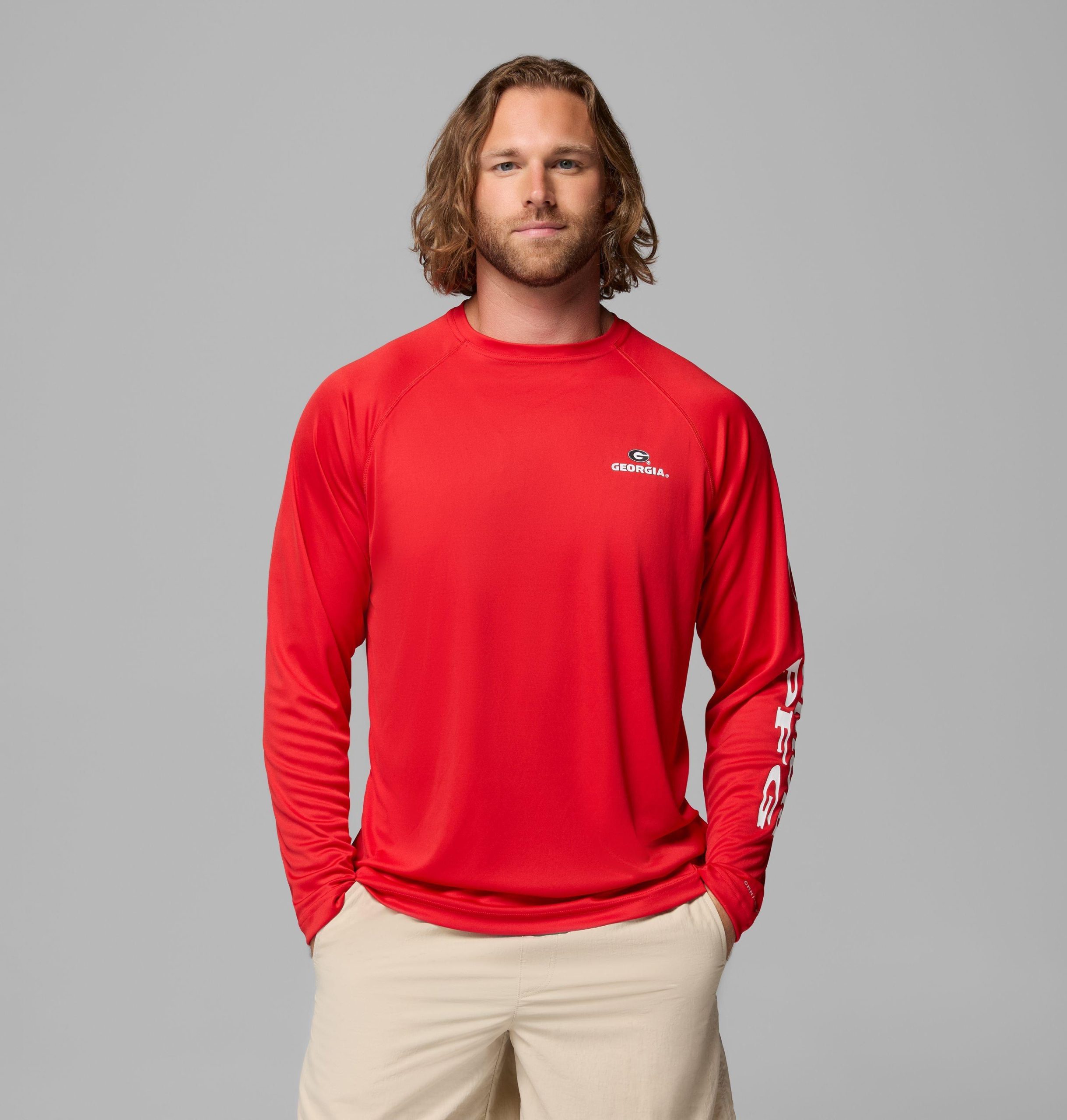 heren pfg terminal tackle shirt met lange mouwen - georgia