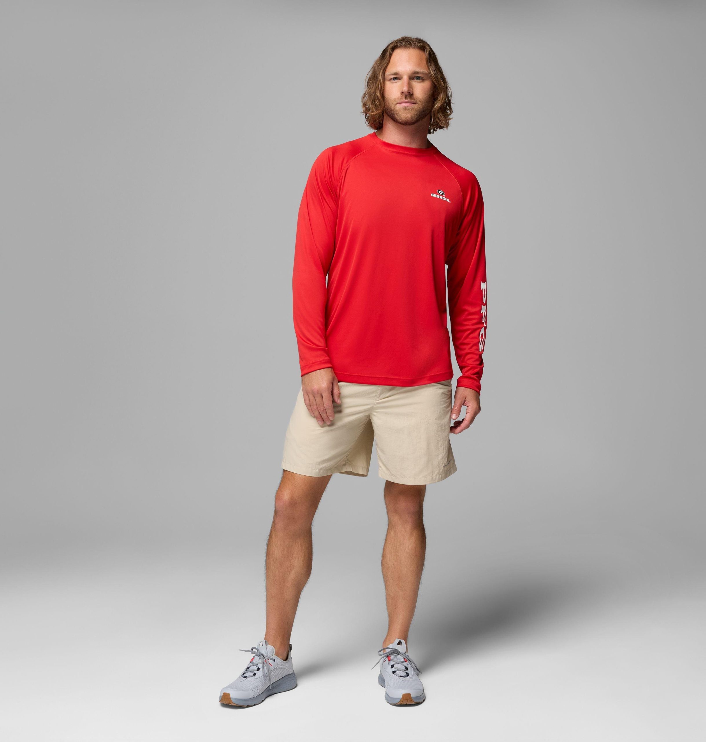 heren pfg terminal tackle shirt met lange mouwen - georgia