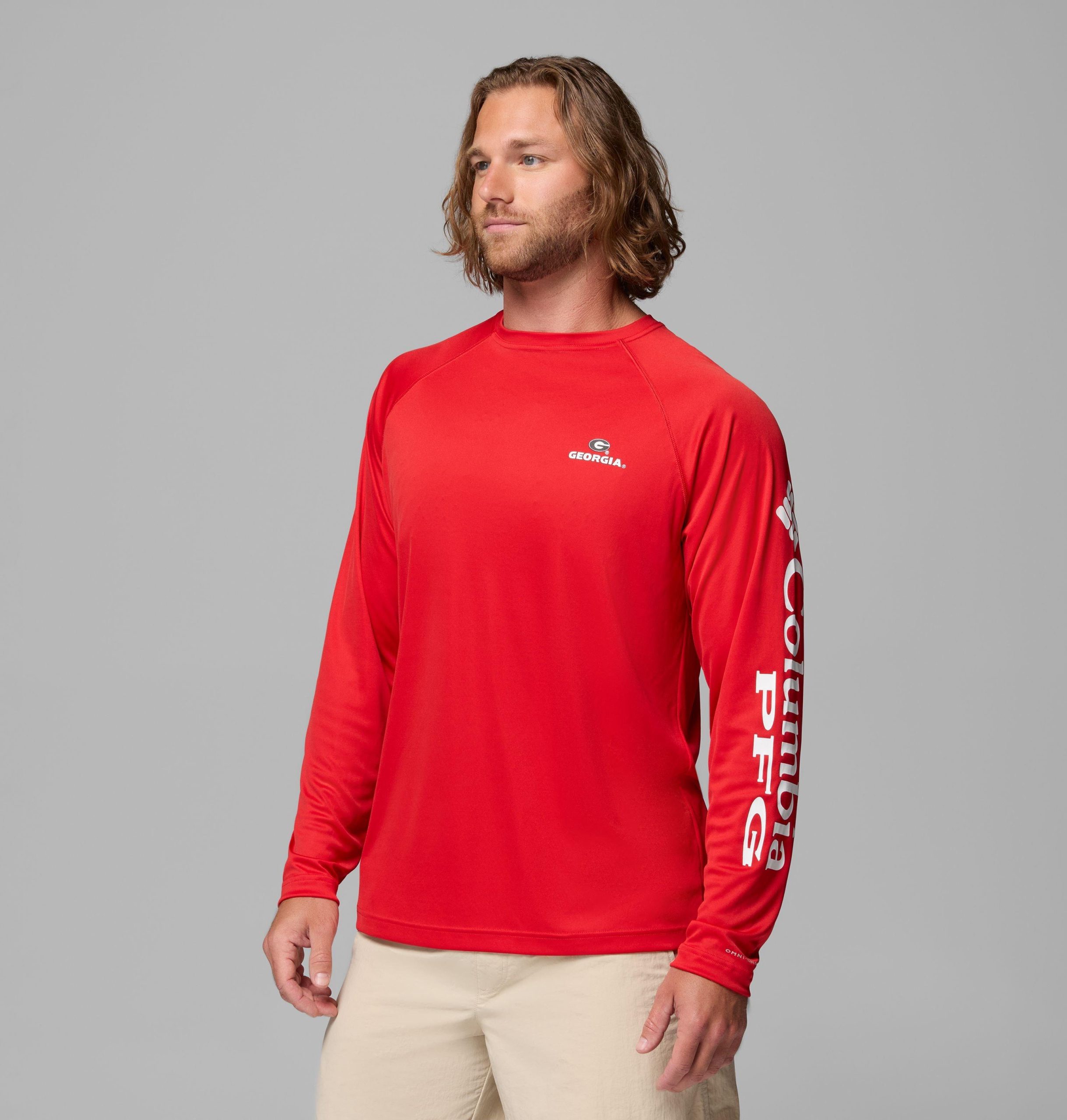 heren pfg terminal tackle shirt met lange mouwen - georgia