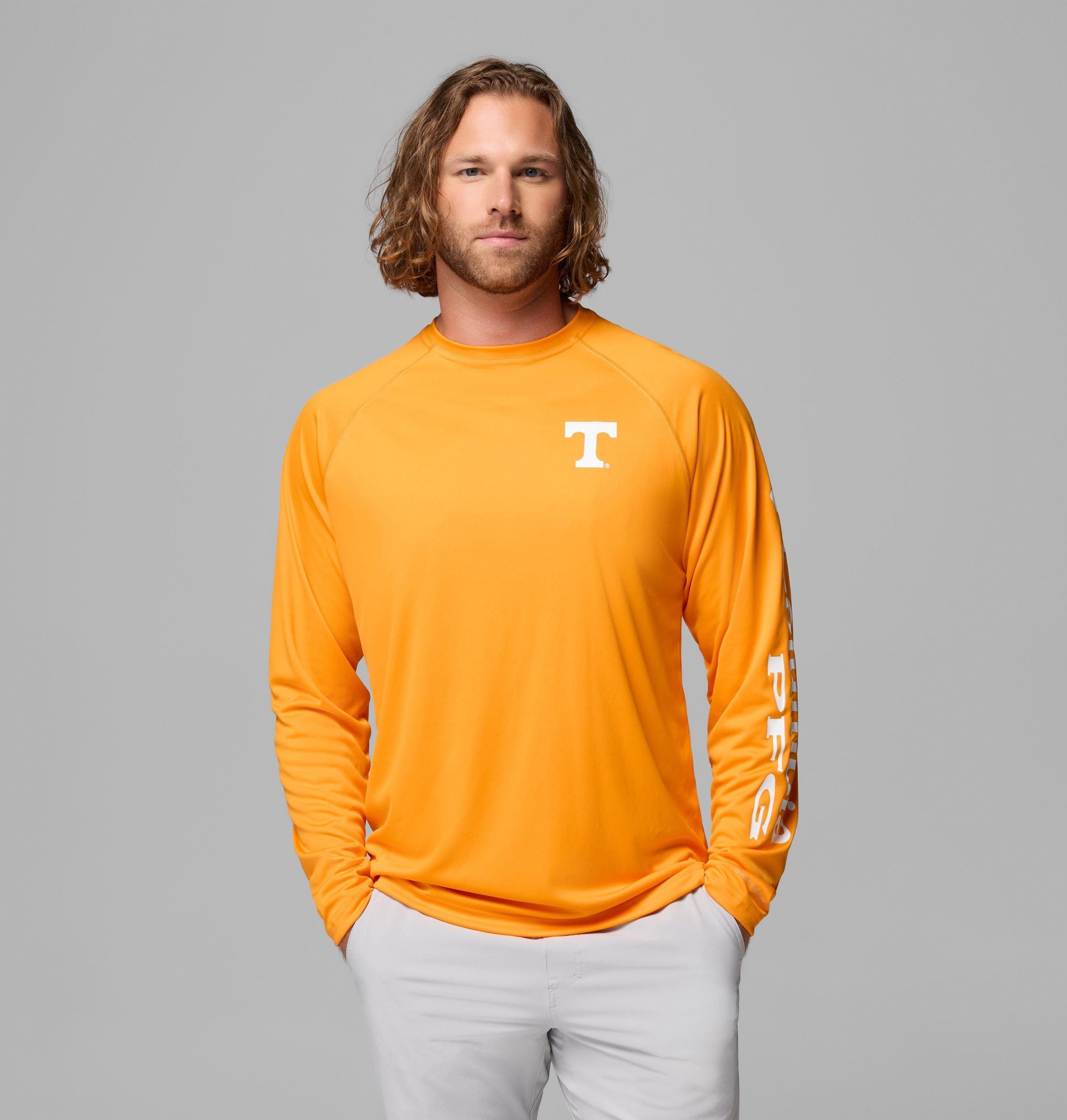 heren college pfg terminal tackle shirt met lange mouwen - tennessee