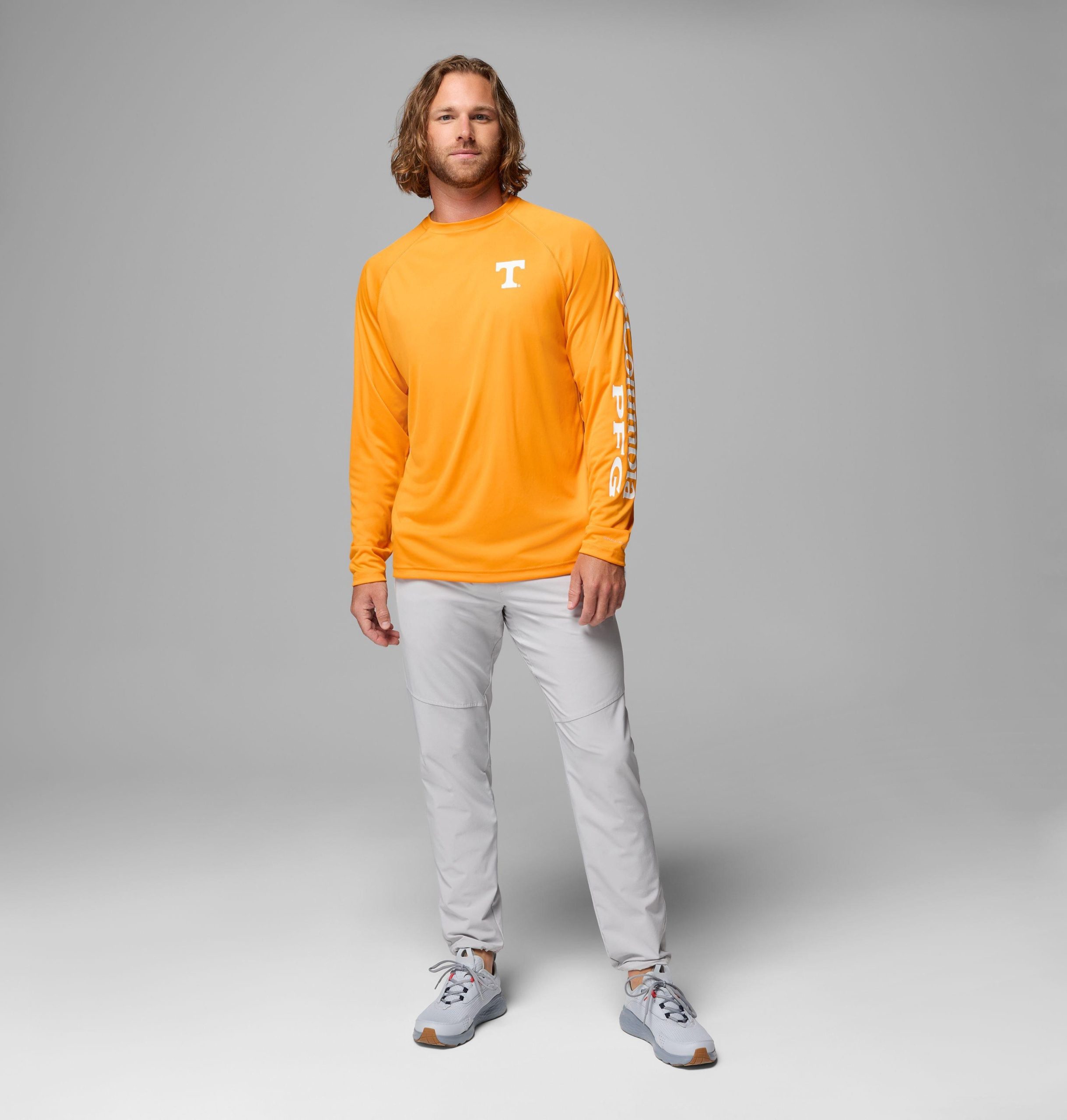 heren college pfg terminal tackle shirt met lange mouwen - tennessee