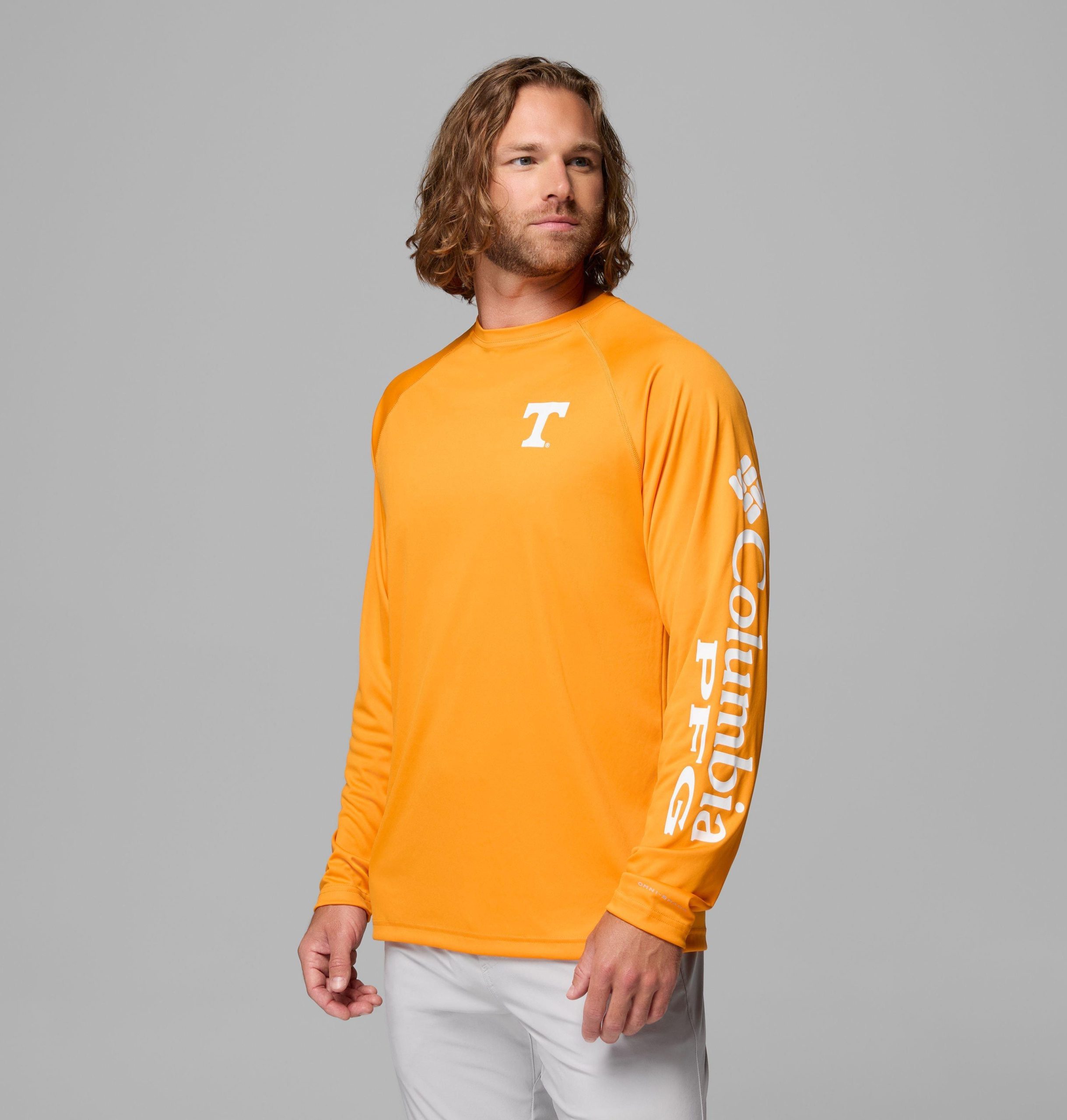 heren college pfg terminal tackle shirt met lange mouwen - tennessee