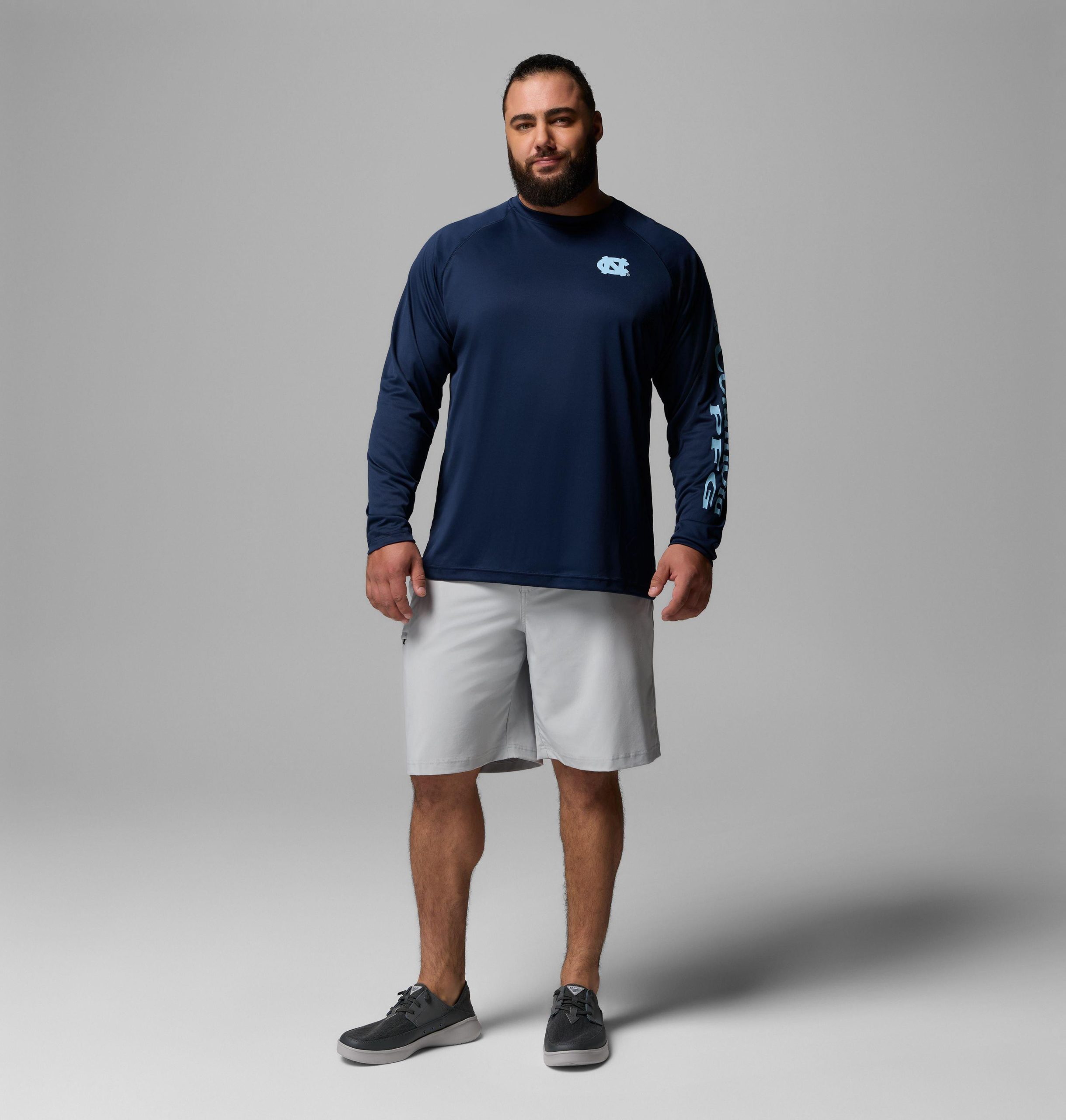 heren pfg terminal tackle shirt met lange mouwen - grote maat - north carolina