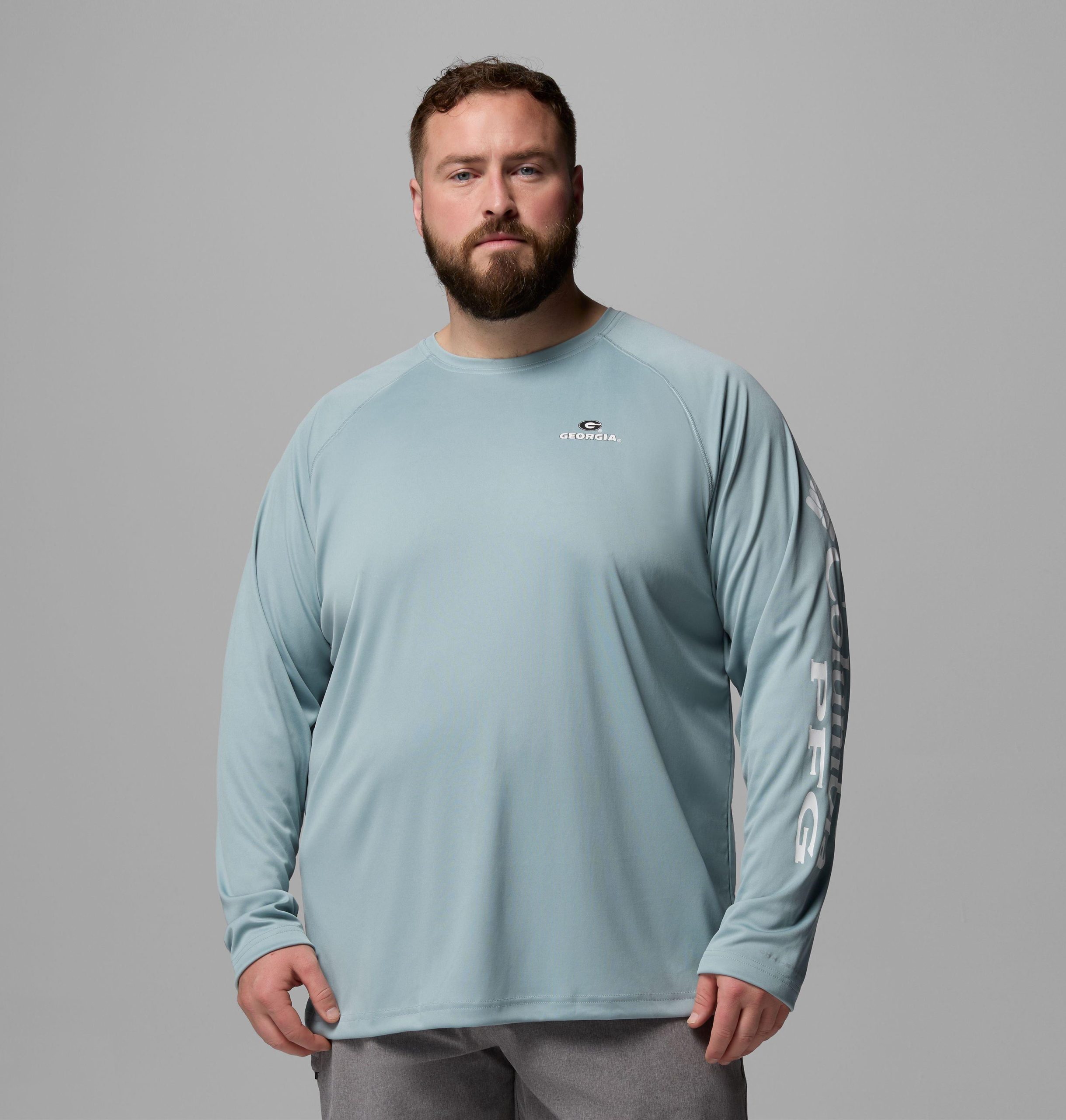 heren pfg terminal tackle shirt met lange mouwen - grote maat - georgia