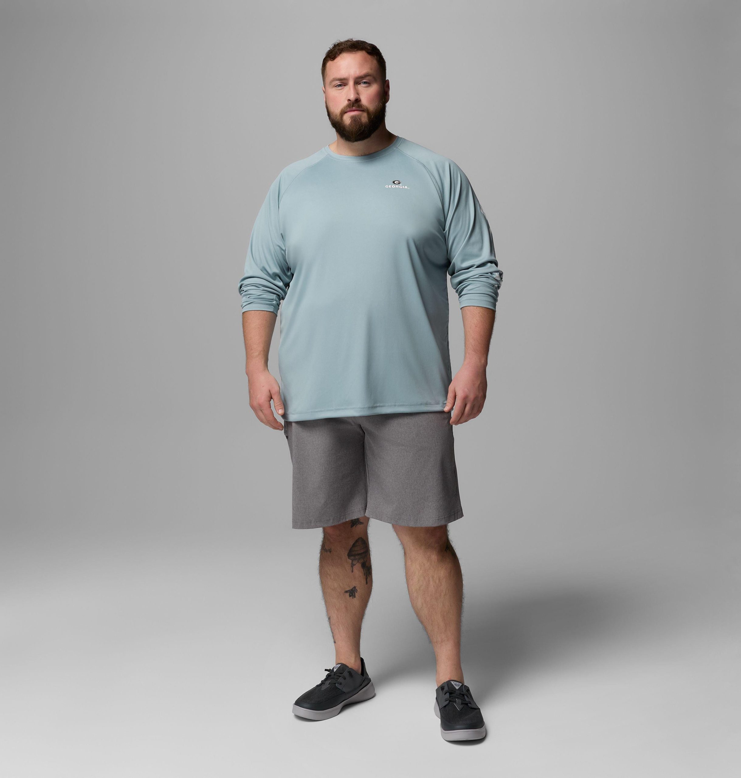heren pfg terminal tackle shirt met lange mouwen - grote maat - georgia