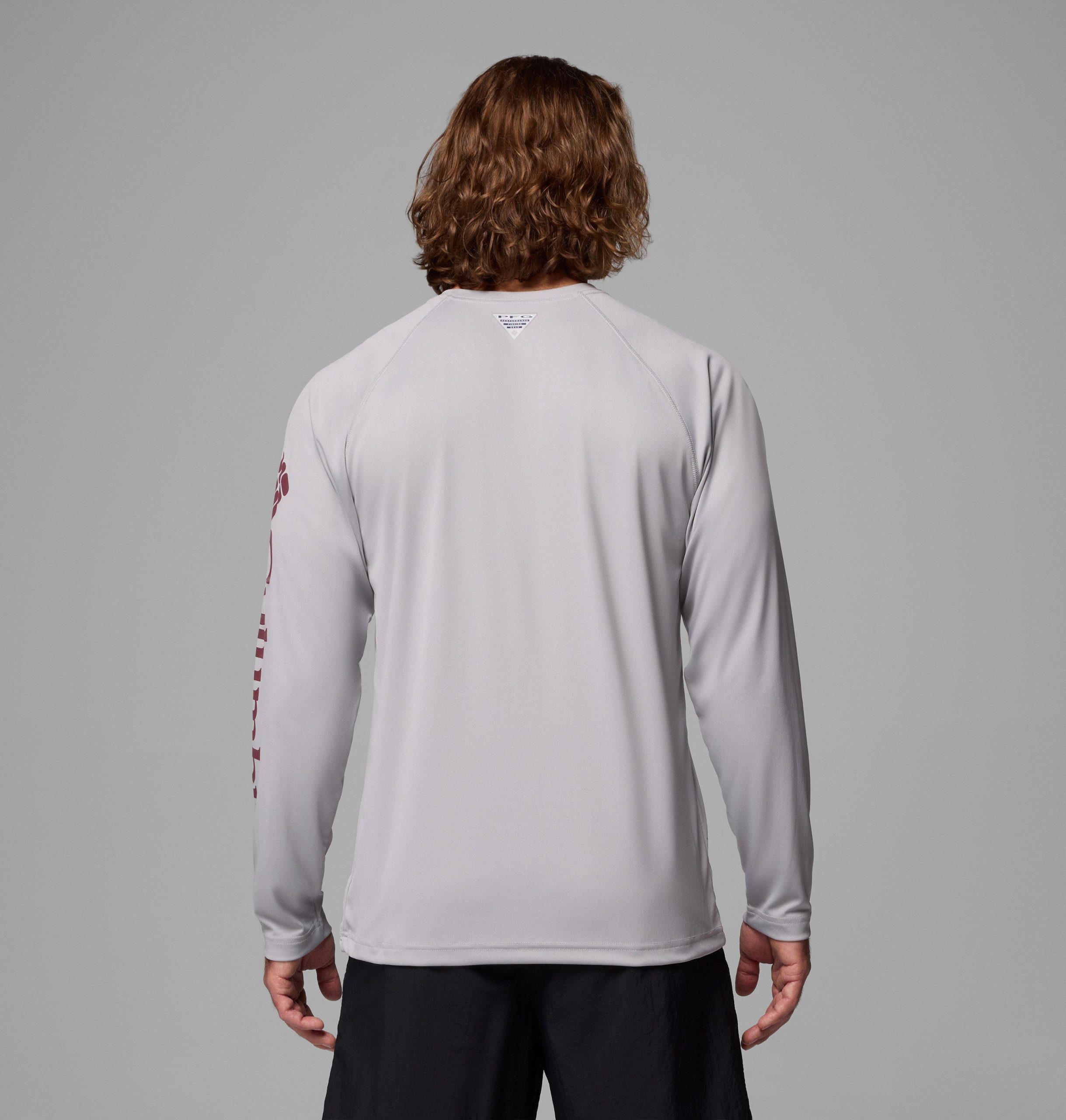 heren pfg terminal tackle shirt met lange mouwen - tall - texas am