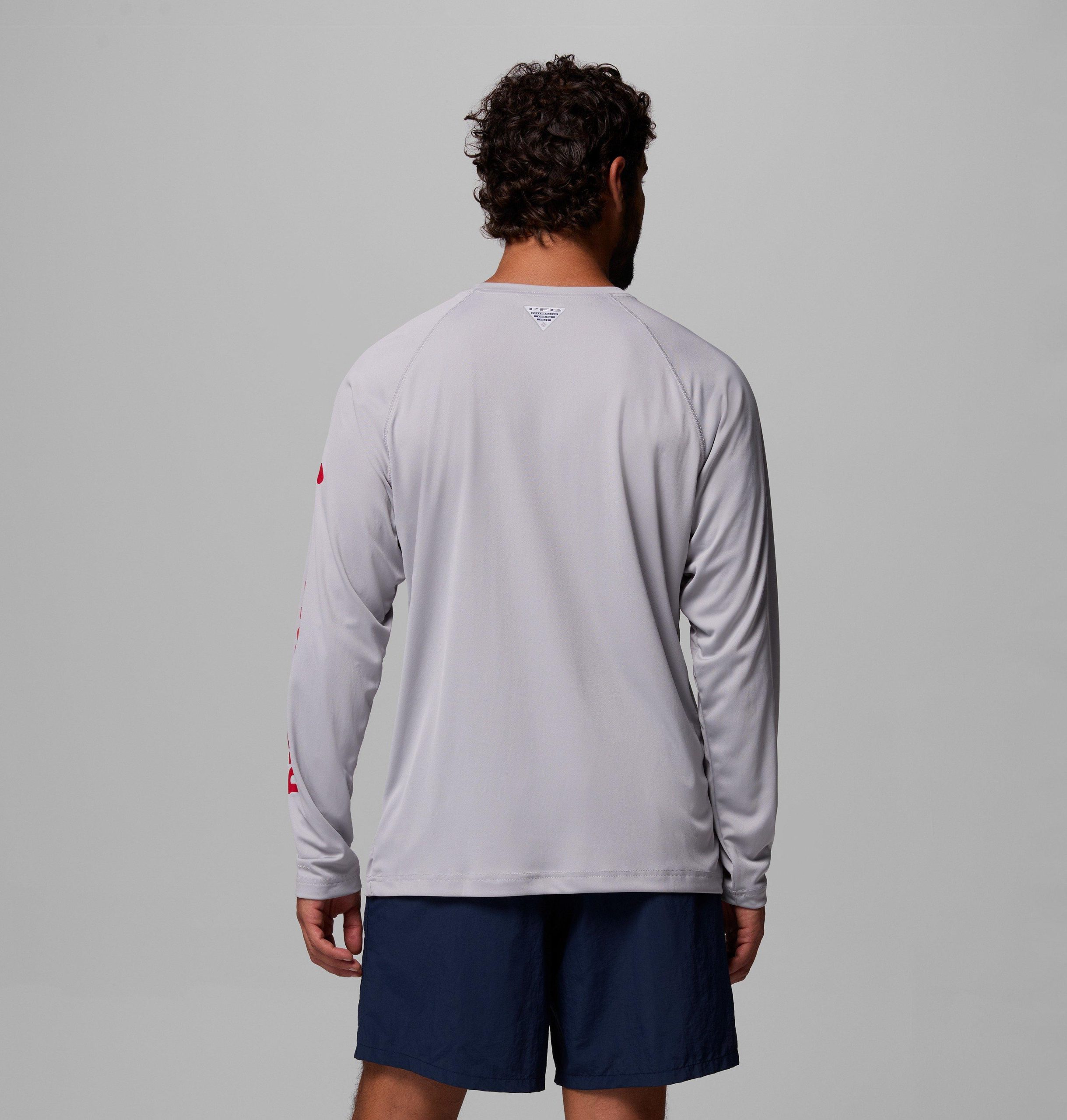heren pfg terminal tackle shirt met lange mouwen - tall - georgia