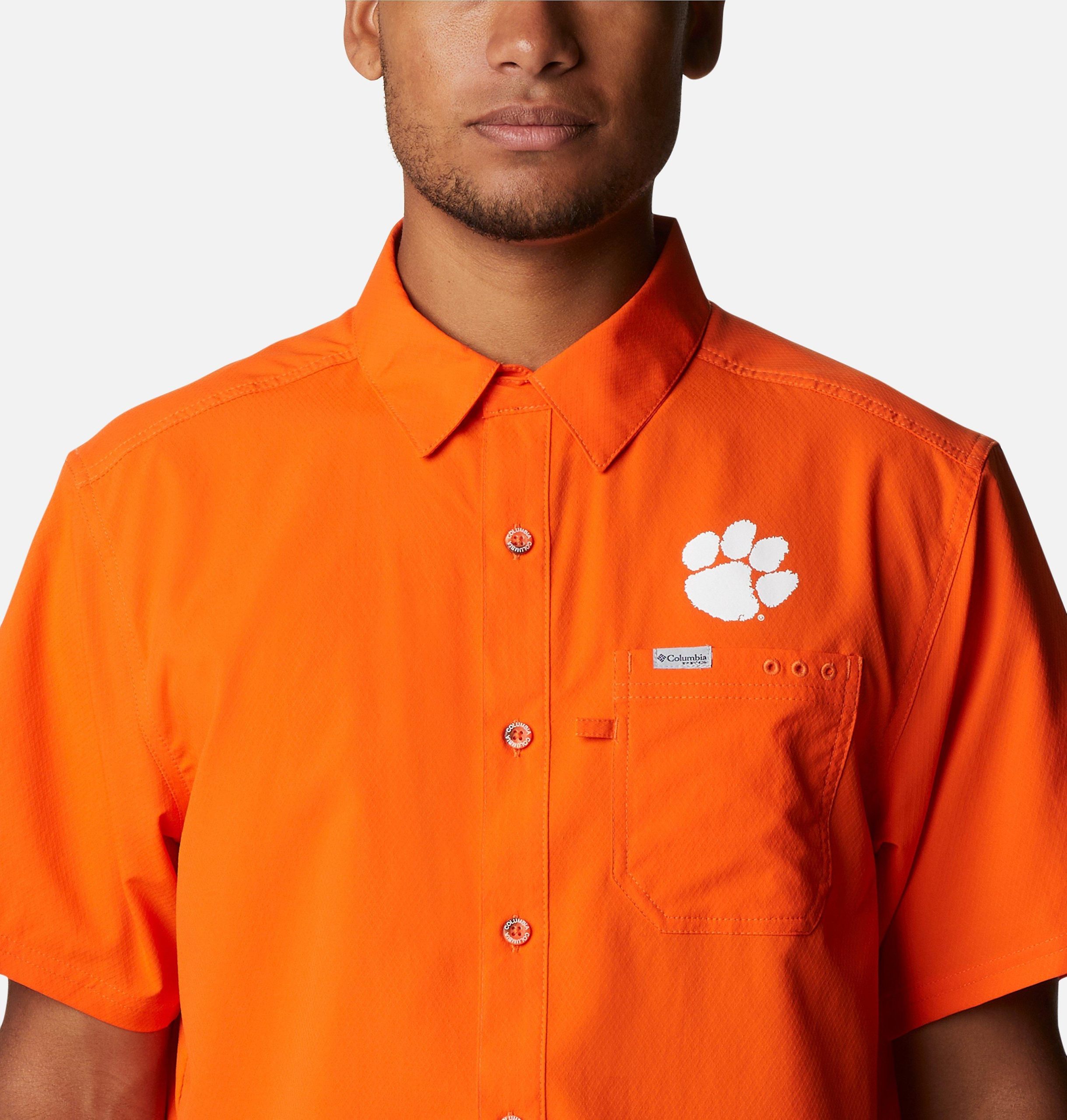 heren pfg slack tide camp shirt - clemson