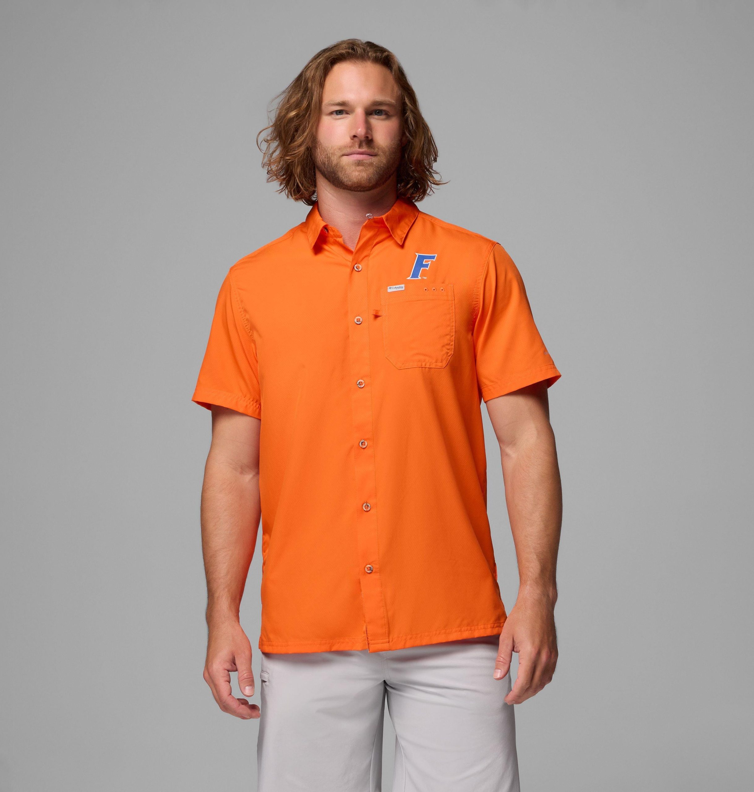 heren pfg slack tide camp shirt - florida