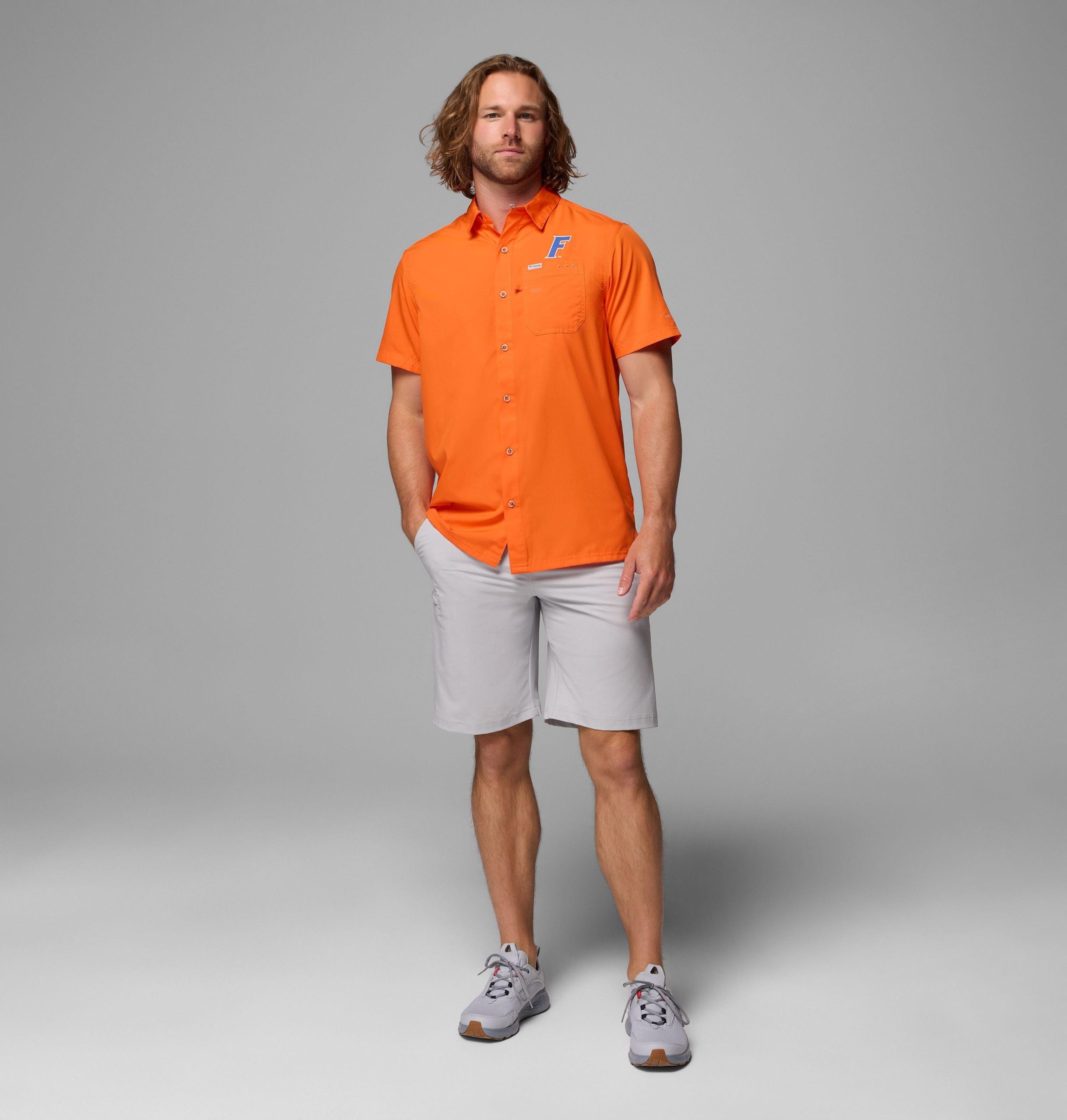 heren pfg slack tide camp shirt - florida