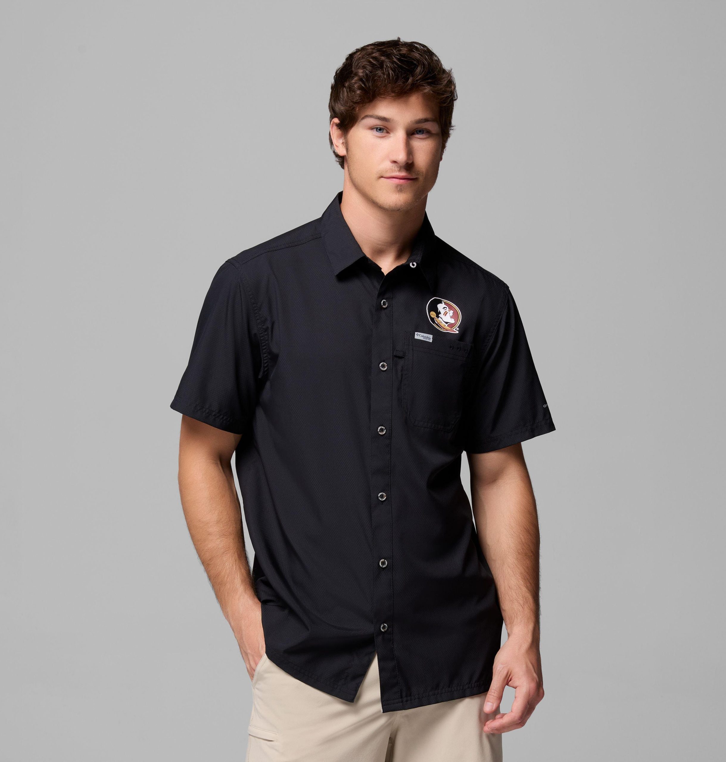 heren pfg slack tide camp shirt - florida state
