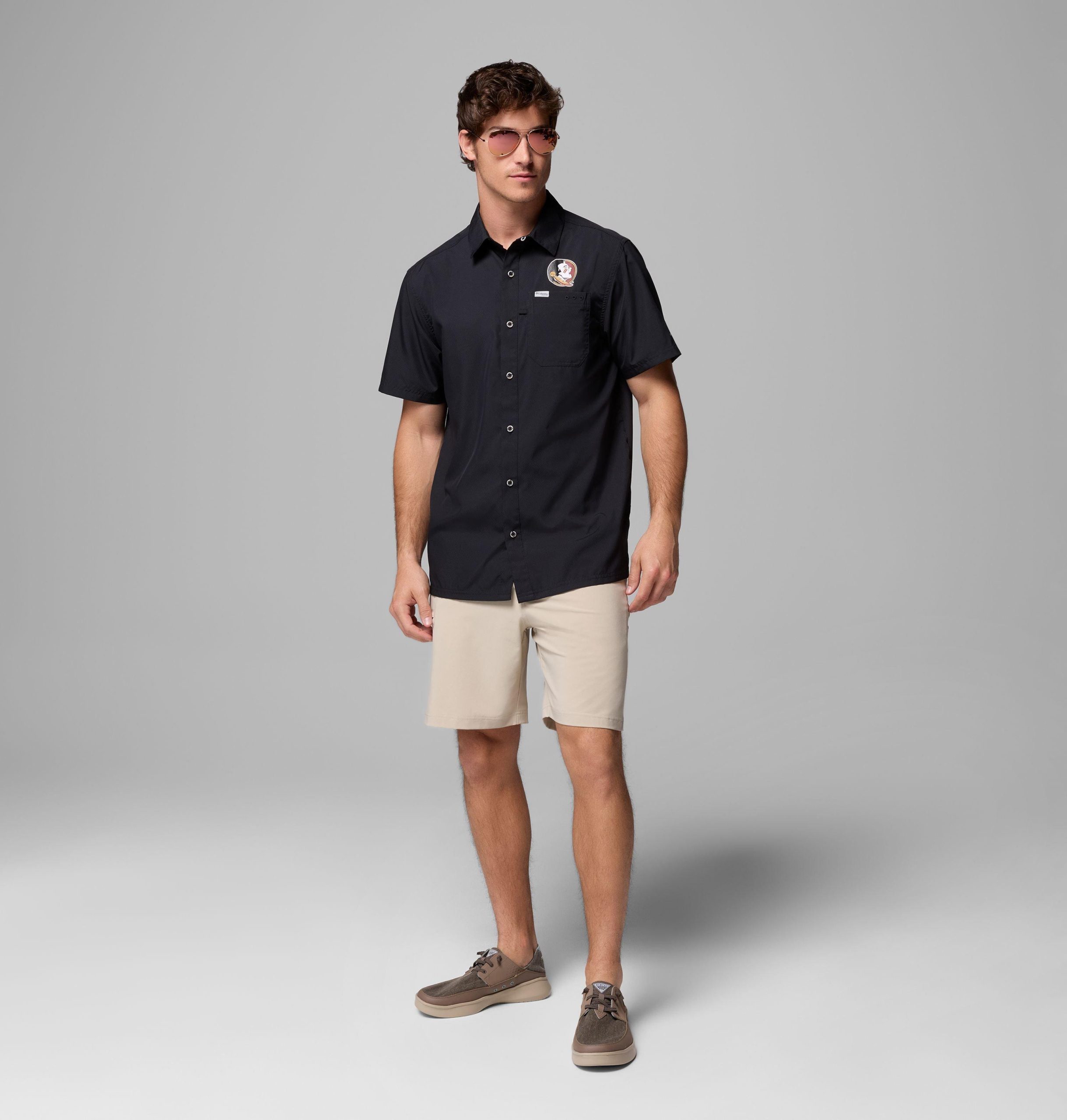 heren pfg slack tide camp shirt - florida state