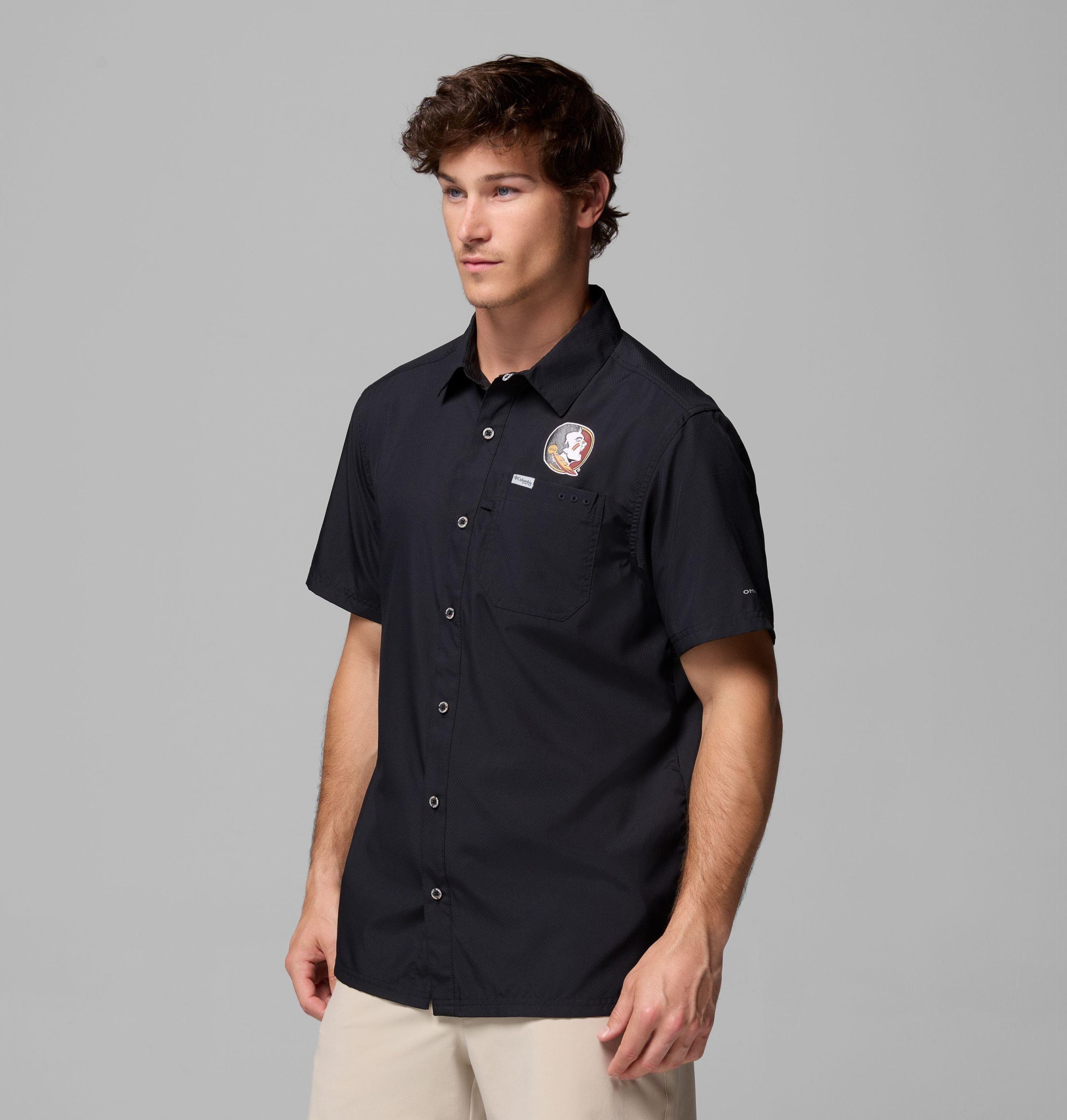 heren pfg slack tide camp shirt - florida state