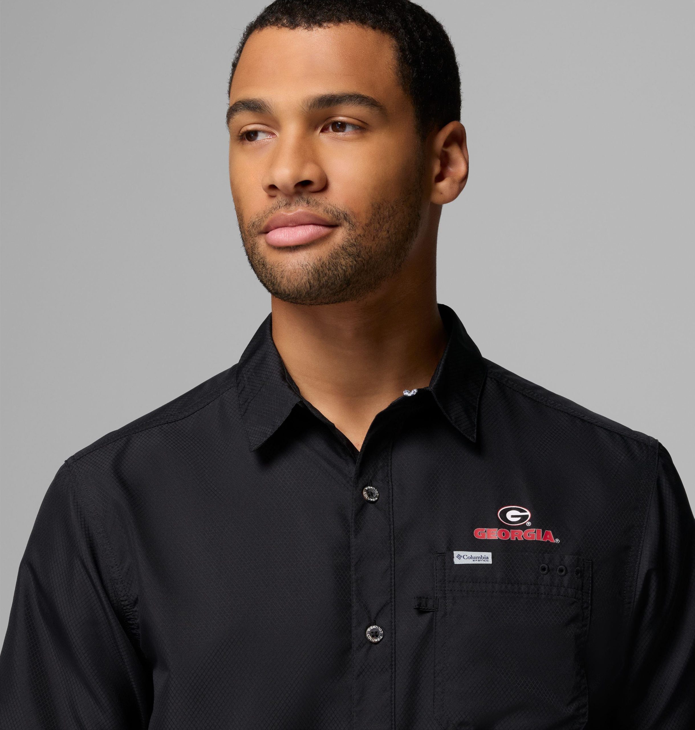 heren pfg slack tide camp shirt - georgia