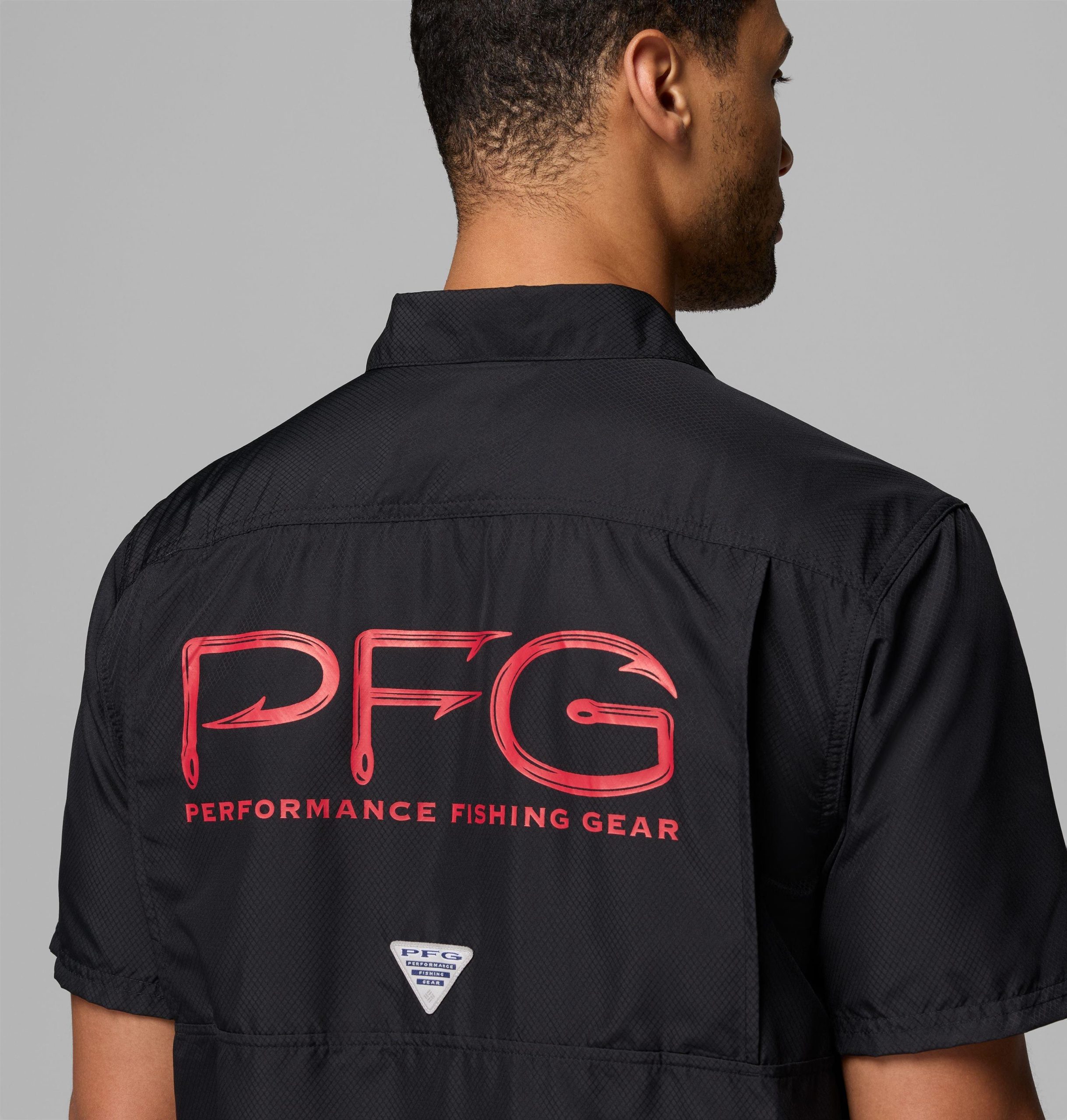 heren pfg slack tide camp shirt - georgia