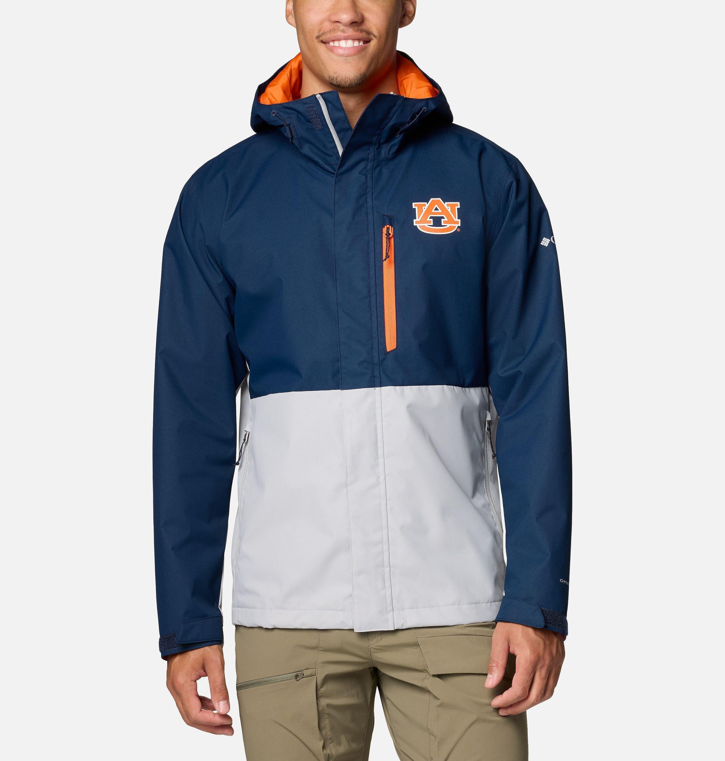 heren collegejack met veldbeschermende look - auburn