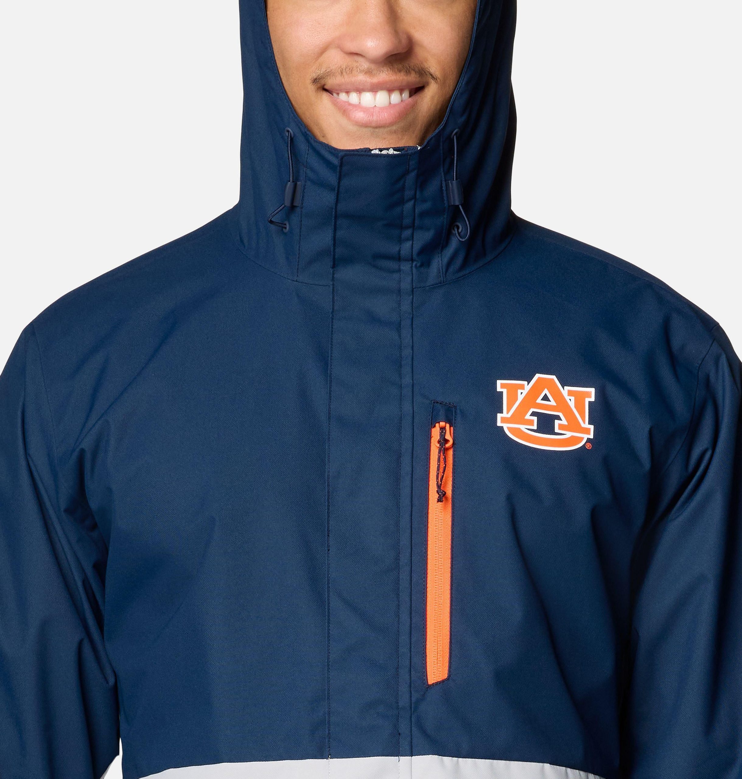 heren collegejack met veldbeschermende look - auburn